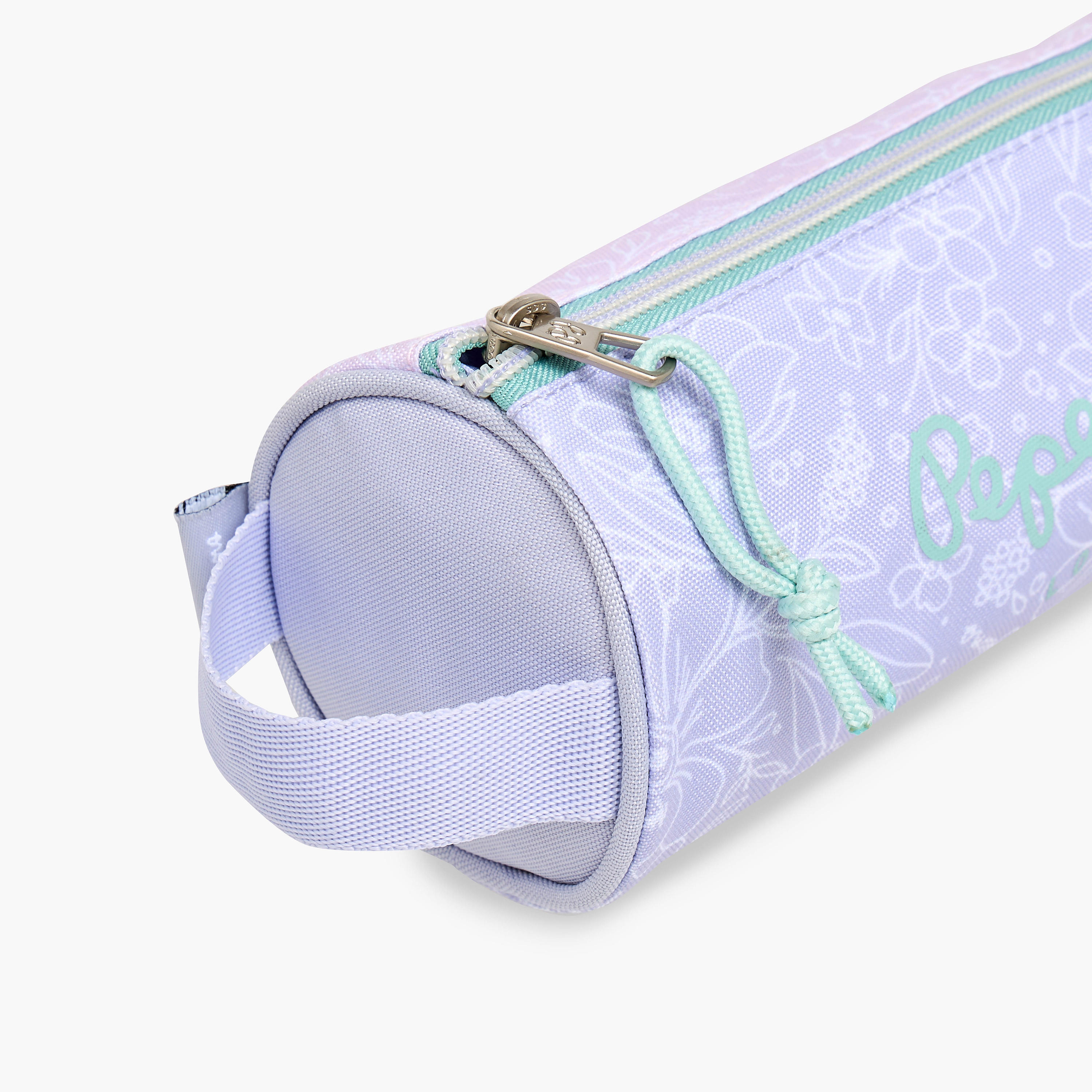 Pepe Jeans Floral Print Pencil Pouch with Zip Closure-school-stationery-pencilcases-image-3