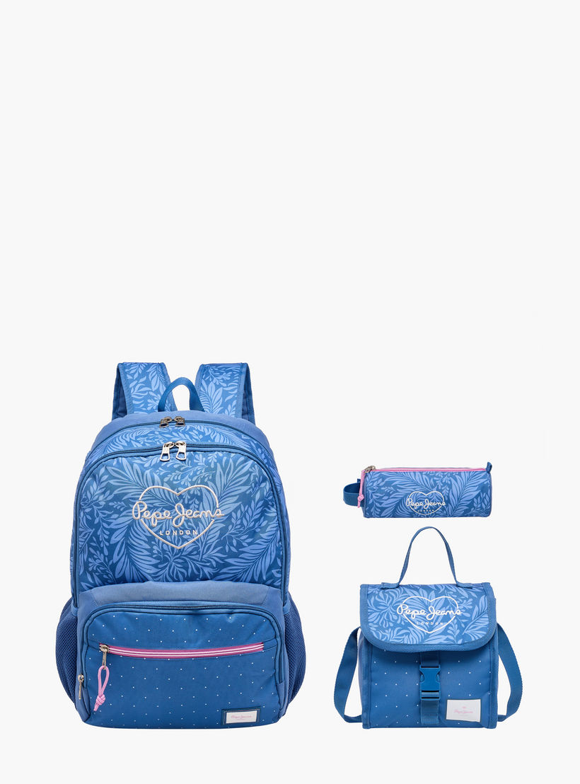 Pepe Jeans Coralie Printed Backpack with Adjustable Straps and Zip Closure - 33x46x17 cms-school-bagsandbackpacks-backpacks-image-13