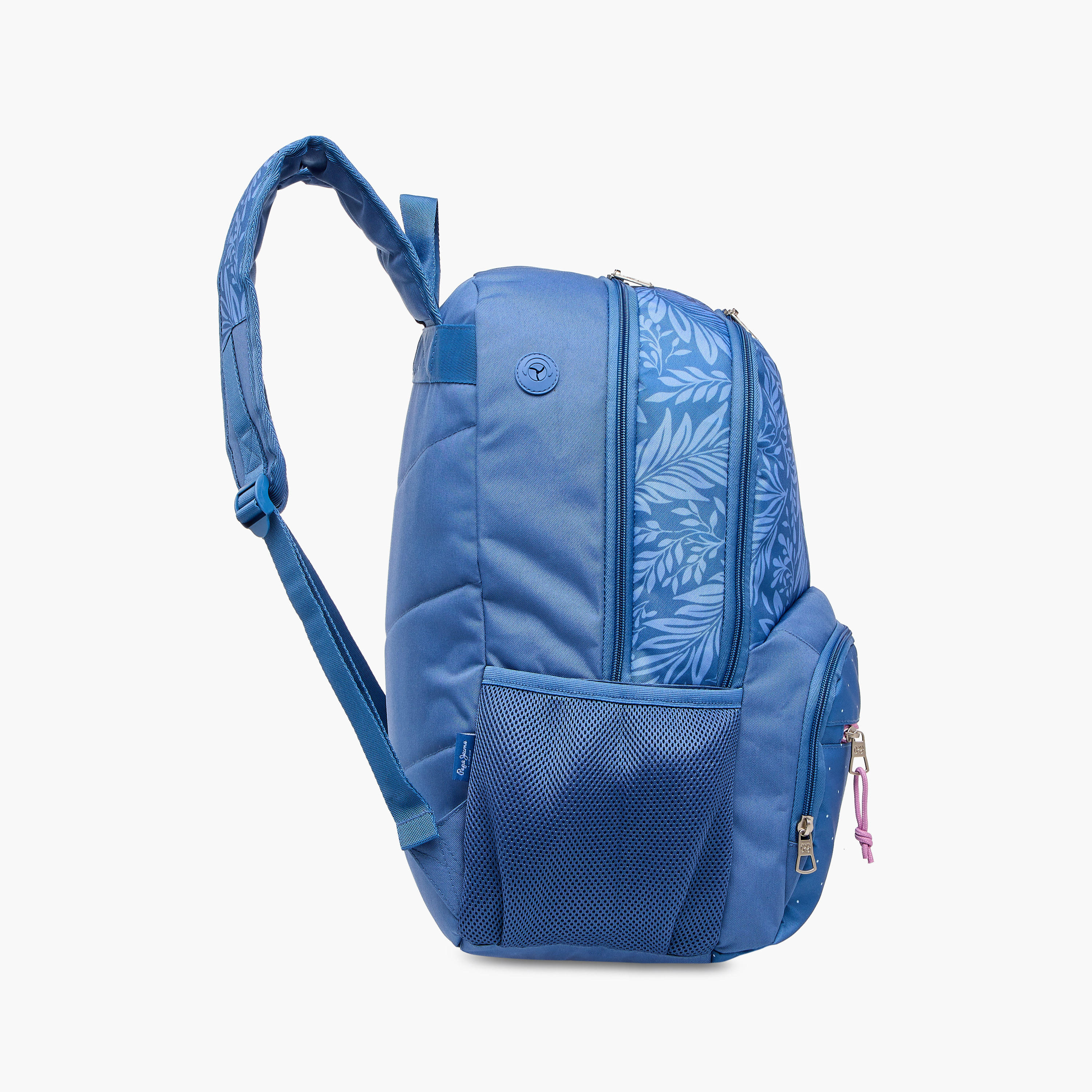 Pepe Jeans Coralie Printed Backpack with Adjustable Straps and Zip Closure - 33x46x17 cms-school-bagsandbackpacks-backpacks-image-5