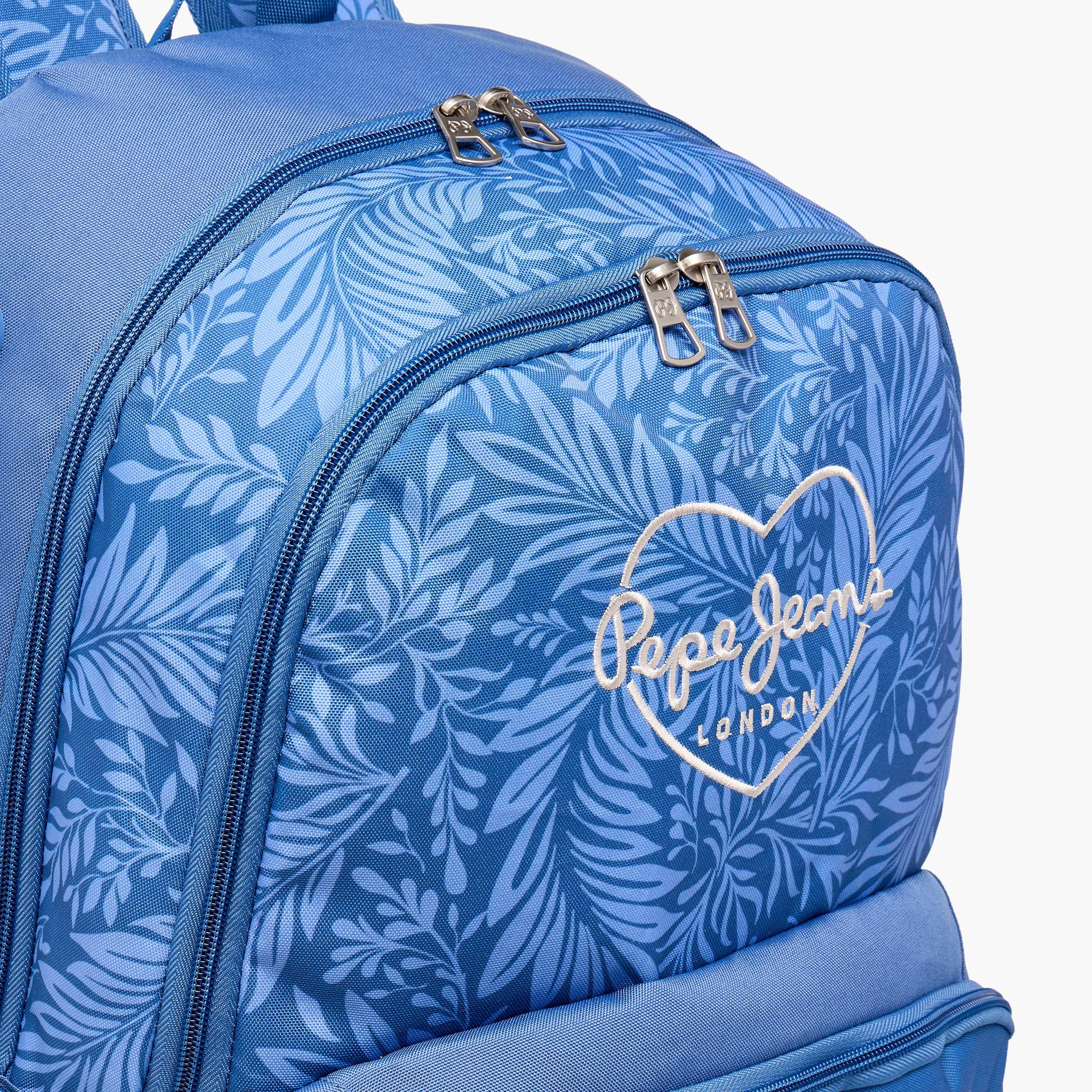 Pepe Jeans Coralie Printed Backpack with Adjustable Straps and Zip Closure -  33x46x17 cms-school-bagsandbackpacks-backpacks-image-9