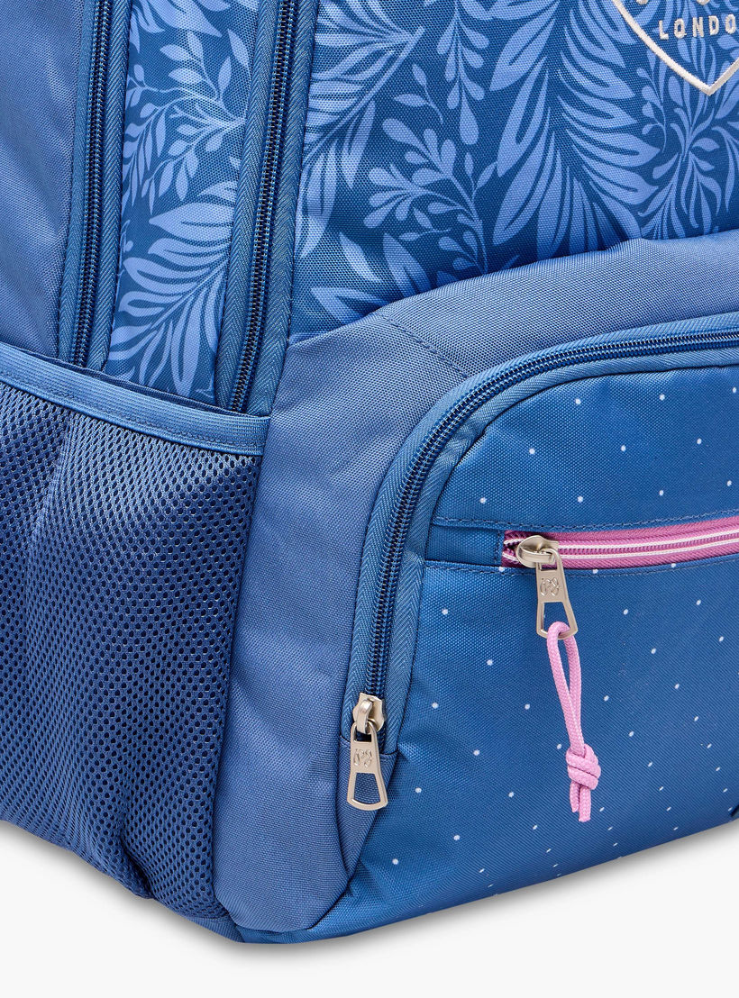 Pepe Jeans Coralie Printed Backpack with Adjustable Straps and Zip Closure - 33x46x17 cms-school-bagsandbackpacks-backpacks-image-10
