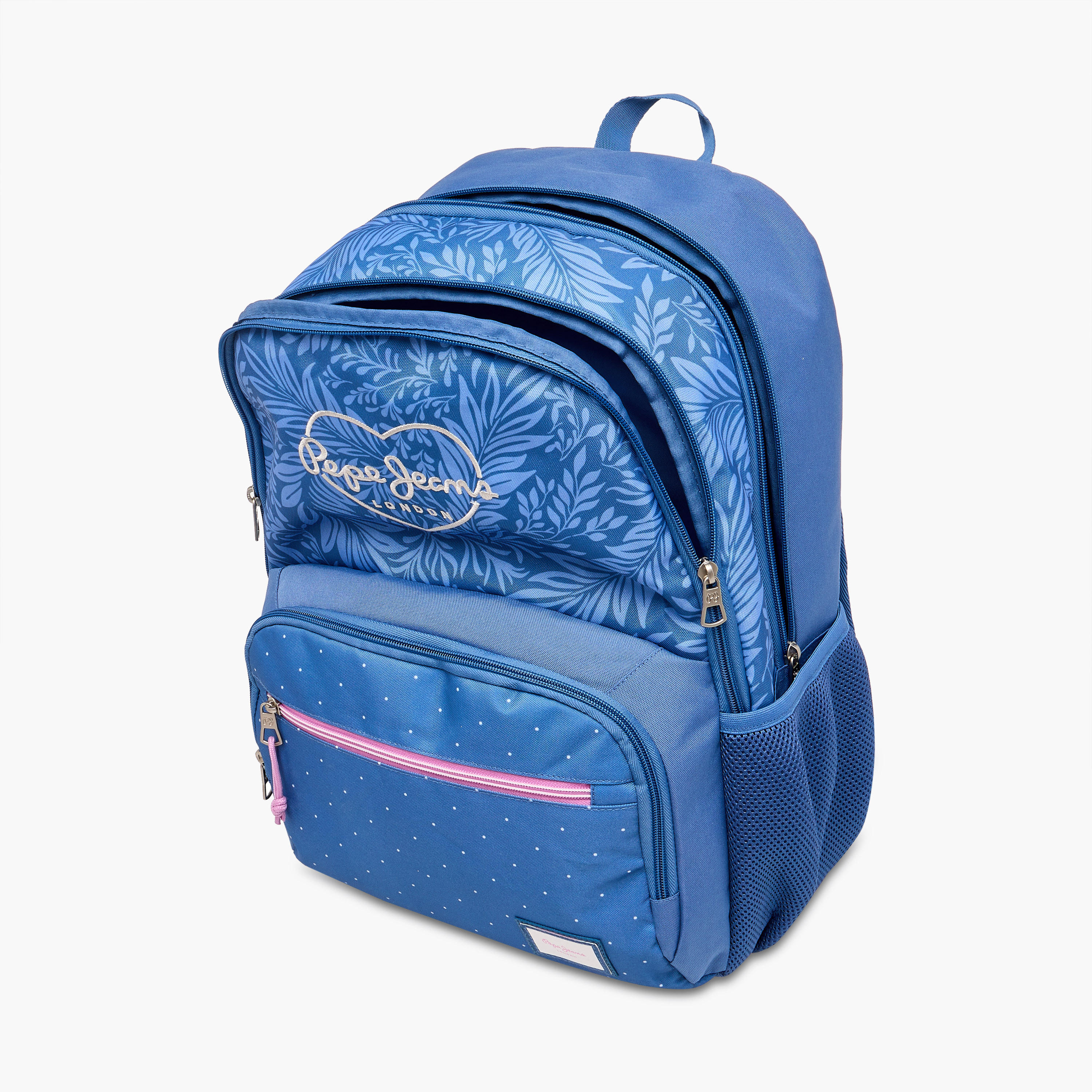 Pepe Jeans Coralie Printed Backpack with Adjustable Straps and Zip Closure - 33x46x17 cms-school-bagsandbackpacks-backpacks-image-11