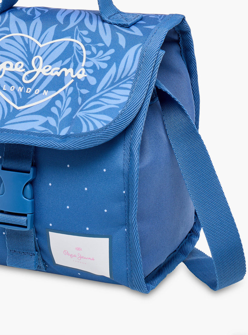 Pepe Jeans Coralie Printed Lunch Bag with Buckle Closure-school-lunchessentials-lunchbags-image-5
