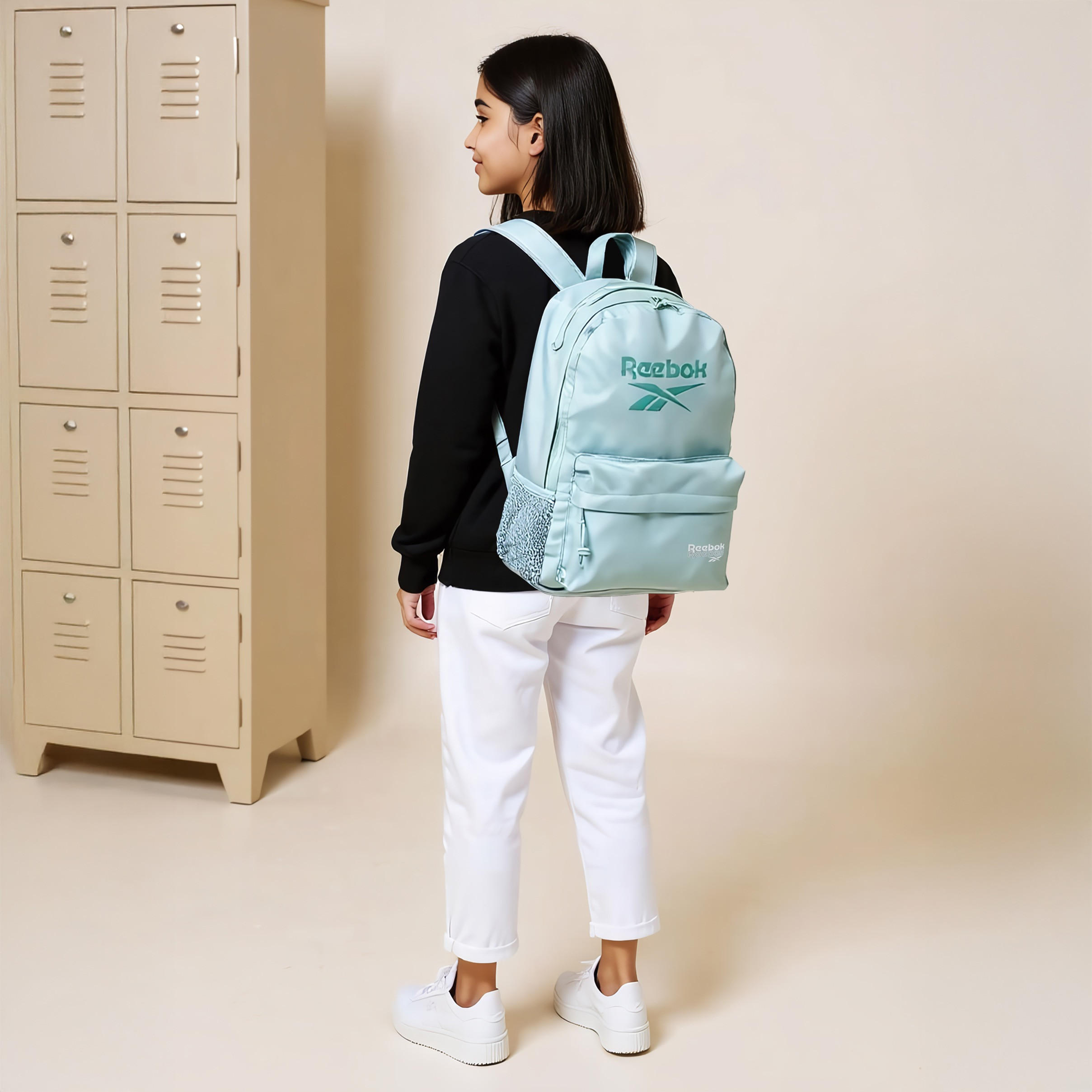 Reebok Logo Print Backpack with Adjustable Straps and Zip Closure - 31x45x17.5 cms-school-bagsandbackpacks-backpacks-image-3