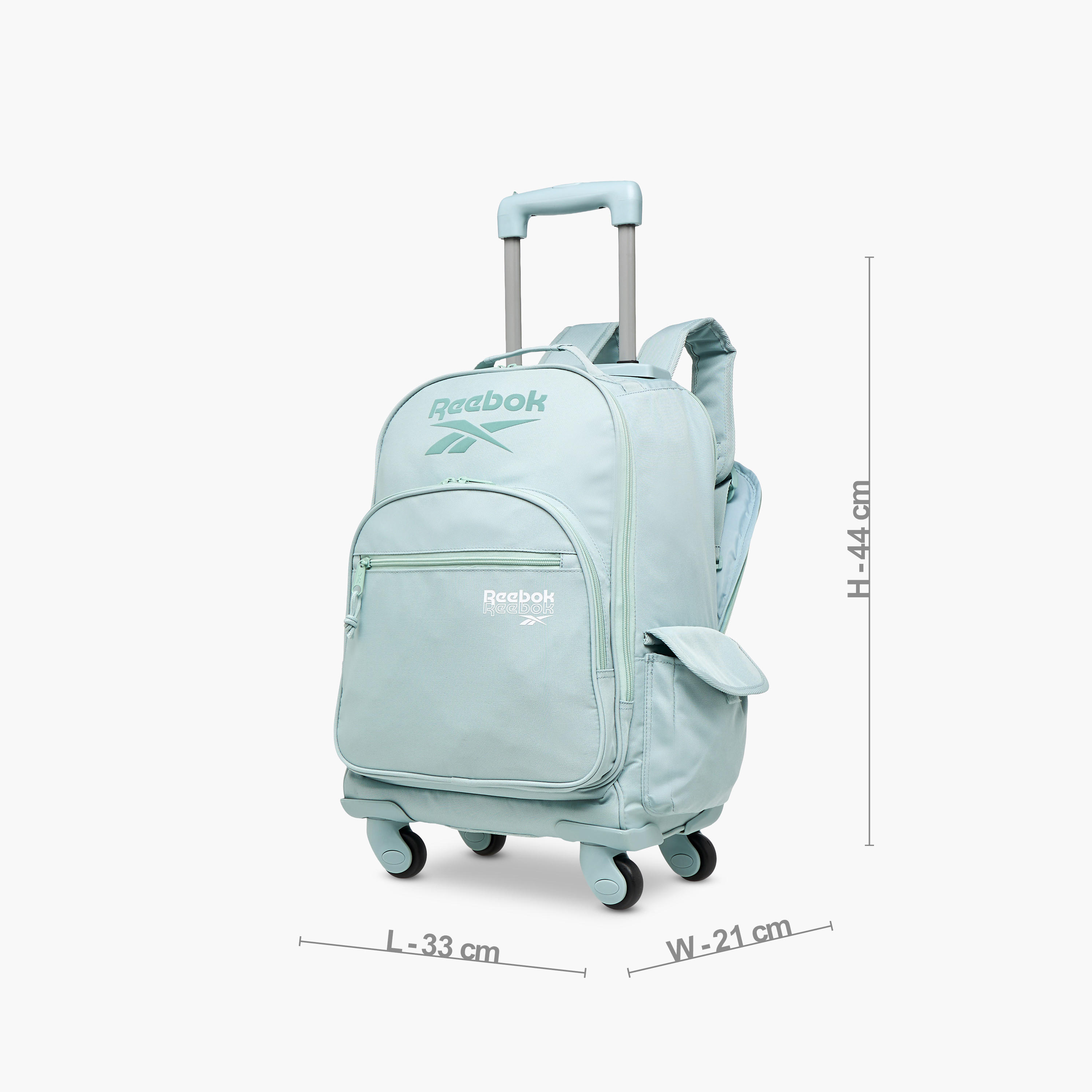 Reebok Solid Trolley Bag for Girls 8-13 Years with Retractable Handle -school-bagsandbackpacks-trolleybags-image-4