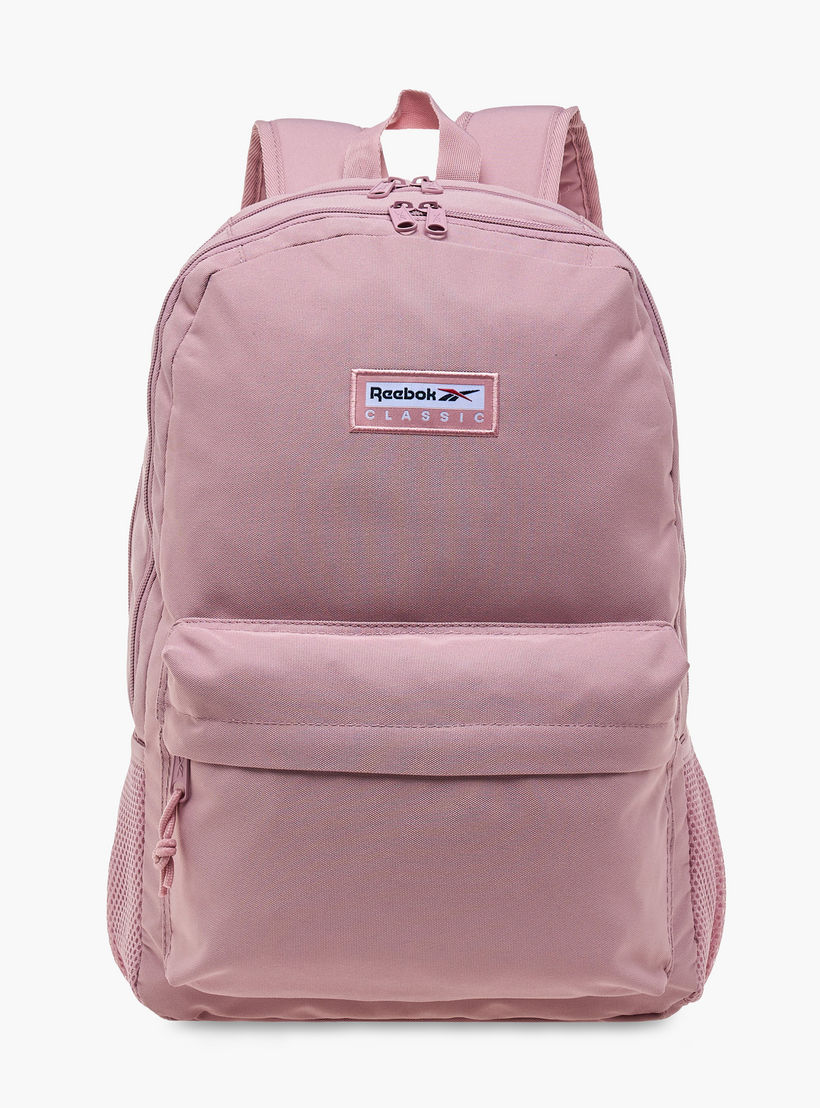 Reebok Textured Backpack with Adjustable Shoulder Straps and Zip Closure - 22x12x5 cms-school-bagsandbackpacks-backpacks-image-1