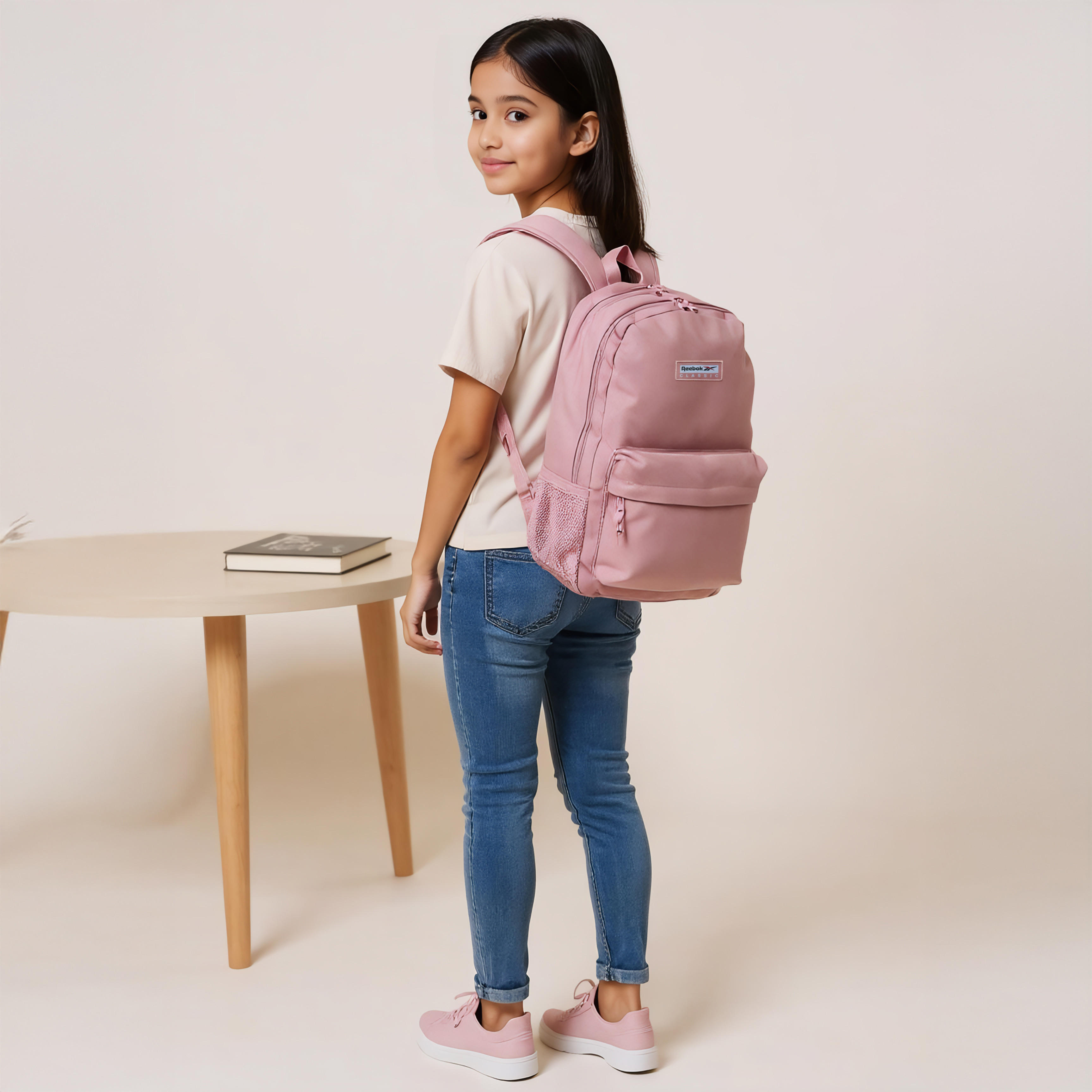 Reebok Textured Backpack with Adjustable Shoulder Straps and Zip Closure -  22x12x5 cms-school-bagsandbackpacks-backpacks-image-2