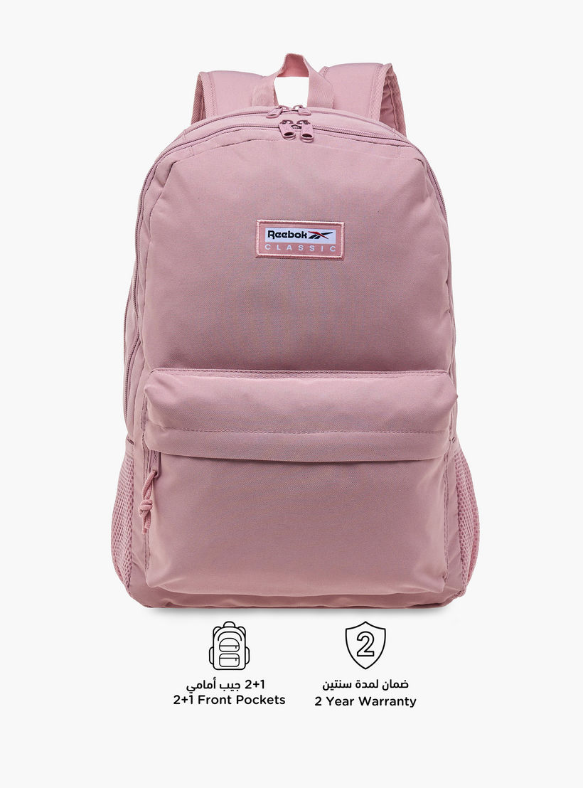 Reebok Textured Backpack with Adjustable Shoulder Straps and Zip Closure - 22x12x5 cms-school-bagsandbackpacks-backpacks-image-6