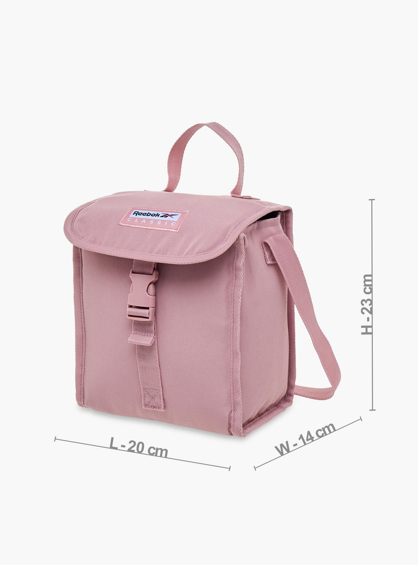 Reebok Logo Applique Lunch Bag with Buckle Closure-school-lunchessentials-lunchbags-image-2