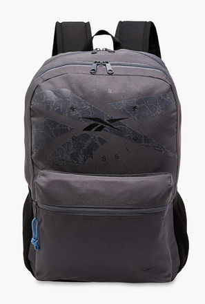 شنطة ظهر بحمالات قابلة للتعديل وسحاب إغلاق وطبعات شعار من ريبوك ستام - 20×23×14 سم-school-bagsandbackpacks-image-1