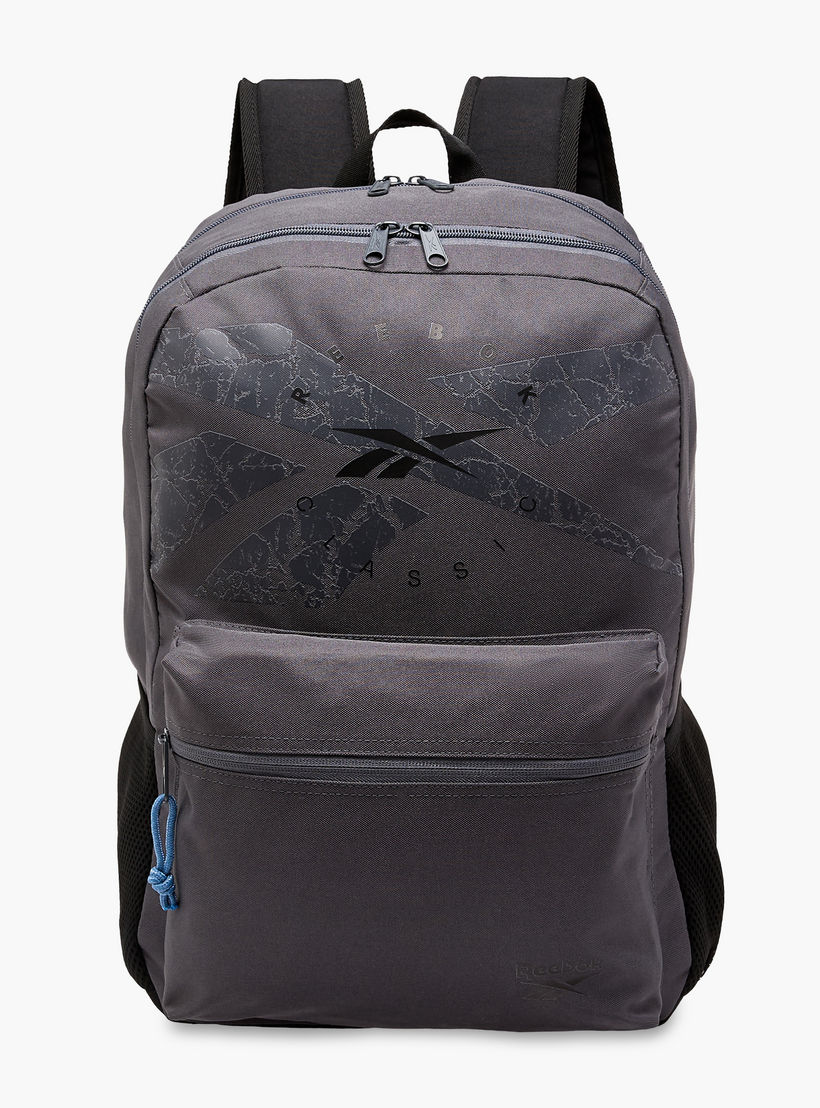 شنطة ظهر بحمالات قابلة للتعديل وسحاب إغلاق وطبعات شعار من ريبوك ستام - 20×23×14 سم-school-bagsandbackpacks-backpacks-image-1