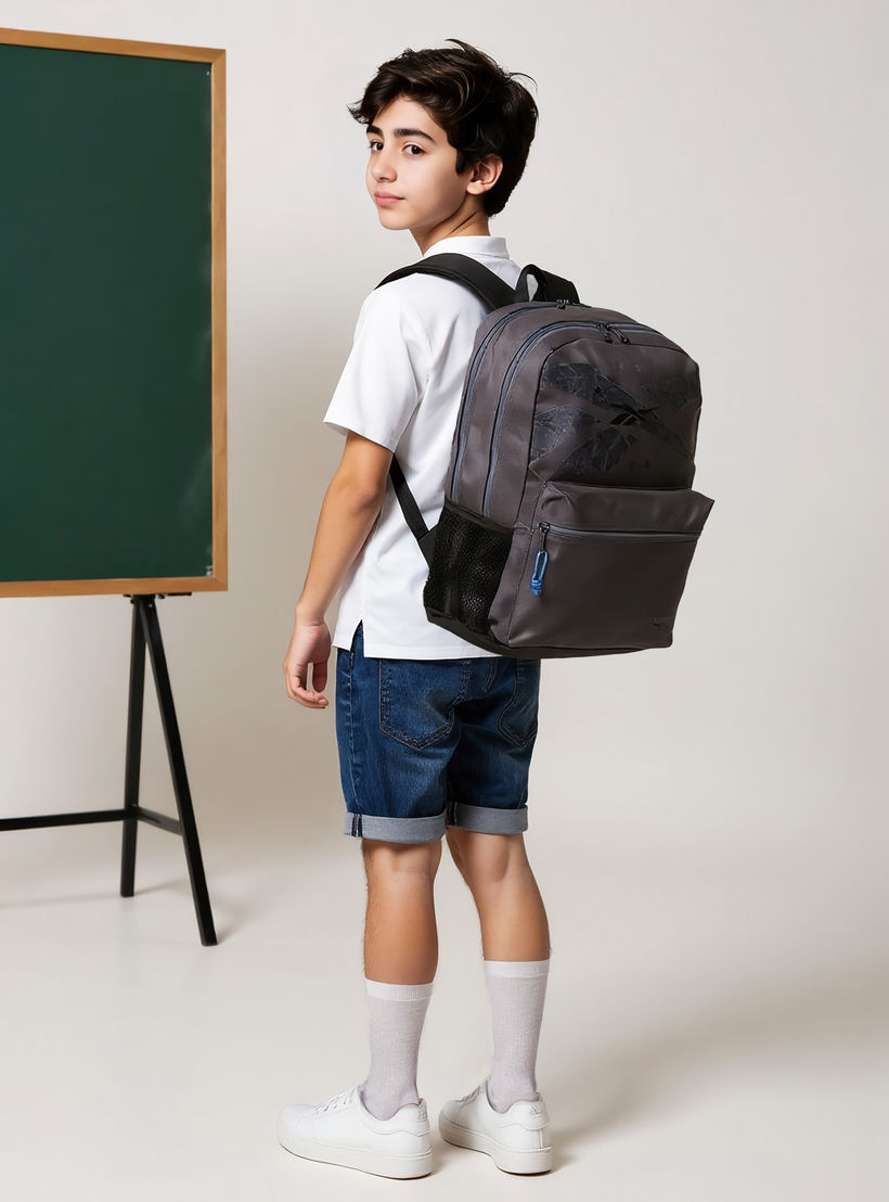 شنطة ظهر بحمالات قابلة للتعديل وسحاب إغلاق وطبعات شعار من ريبوك ستام - 20×23×14 سم-school-bagsandbackpacks-backpacks-image-2