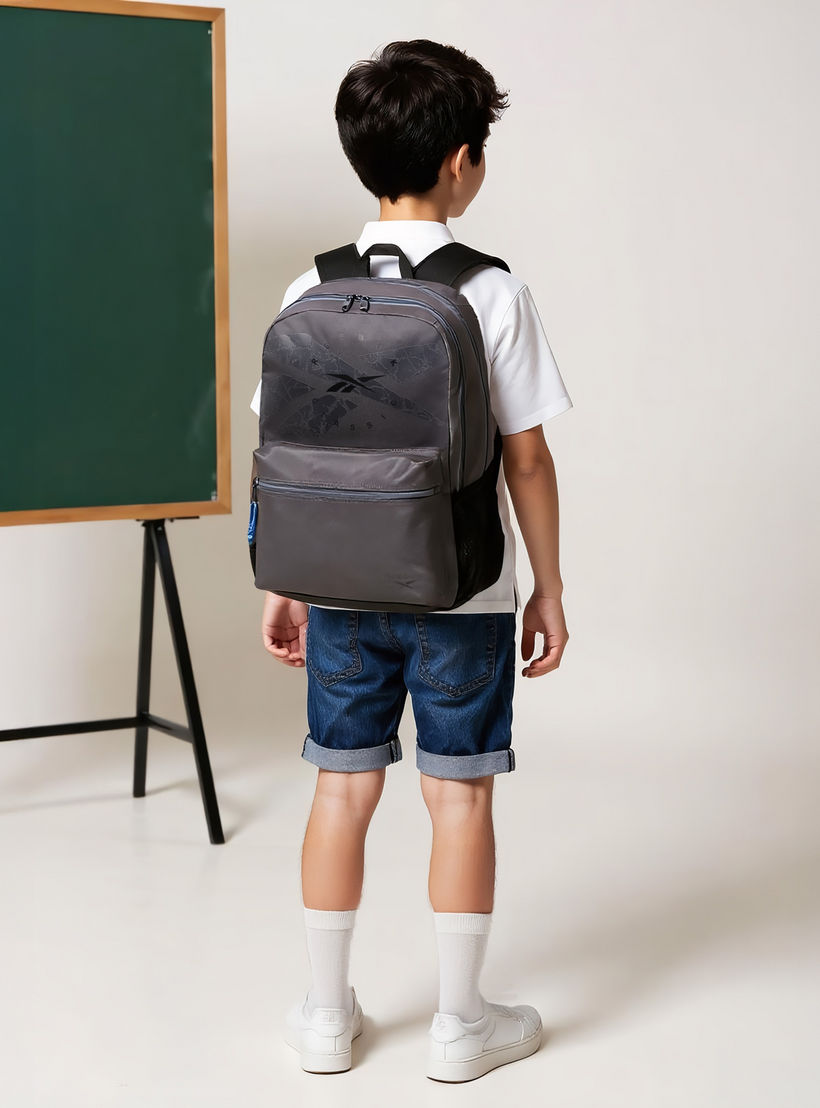 شنطة ظهر بحمالات قابلة للتعديل وسحاب إغلاق وطبعات شعار من ريبوك ستام - 20×23×14 سم-school-bagsandbackpacks-backpacks-image-3