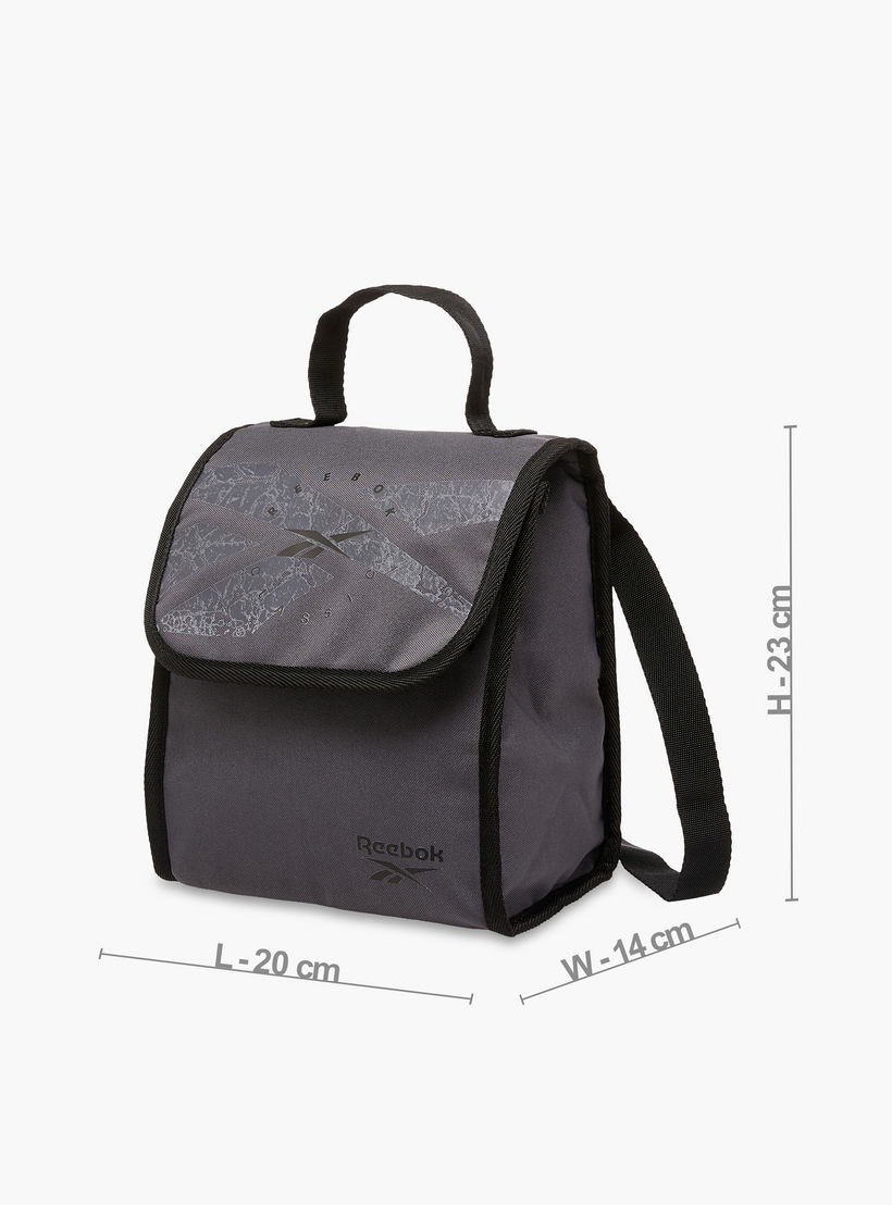 Reebok Stam Logo Print Lunch Bag with Adjustable Strap-school-lunchessentials-lunchbags-image-2