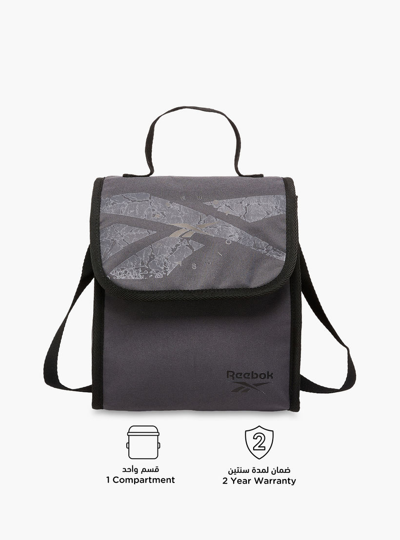 Reebok Stam Logo Print Lunch Bag with Adjustable Strap-school-lunchessentials-lunchbags-image-4