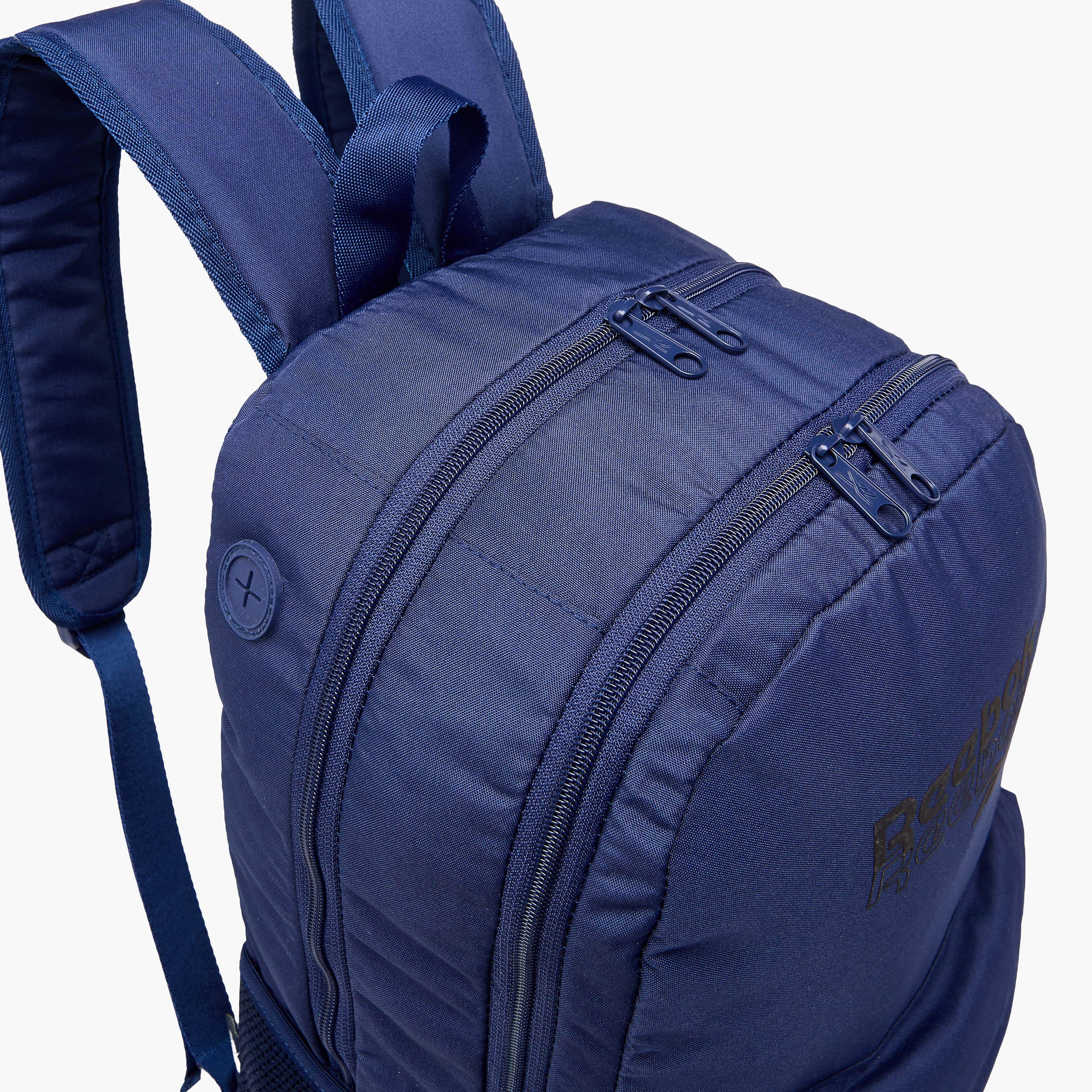 Reebok Melbourne Logo Print Backpack with Adjustable Straps and Zip Closure - 33x44x21 cms-school-bagsandbackpacks-backpacks-image-9