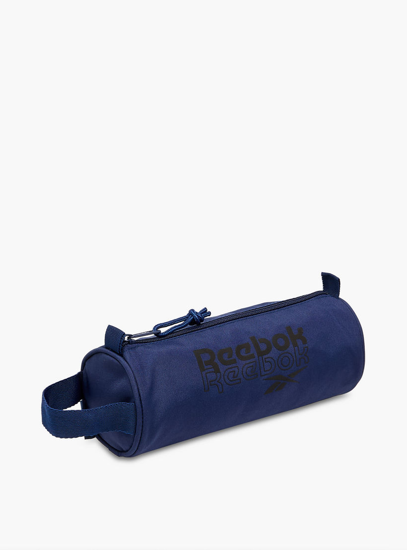 Reebok Melbourne Logo Print Pencil Pouch with Zip Closure-school-stationery-pencilcases-image-2