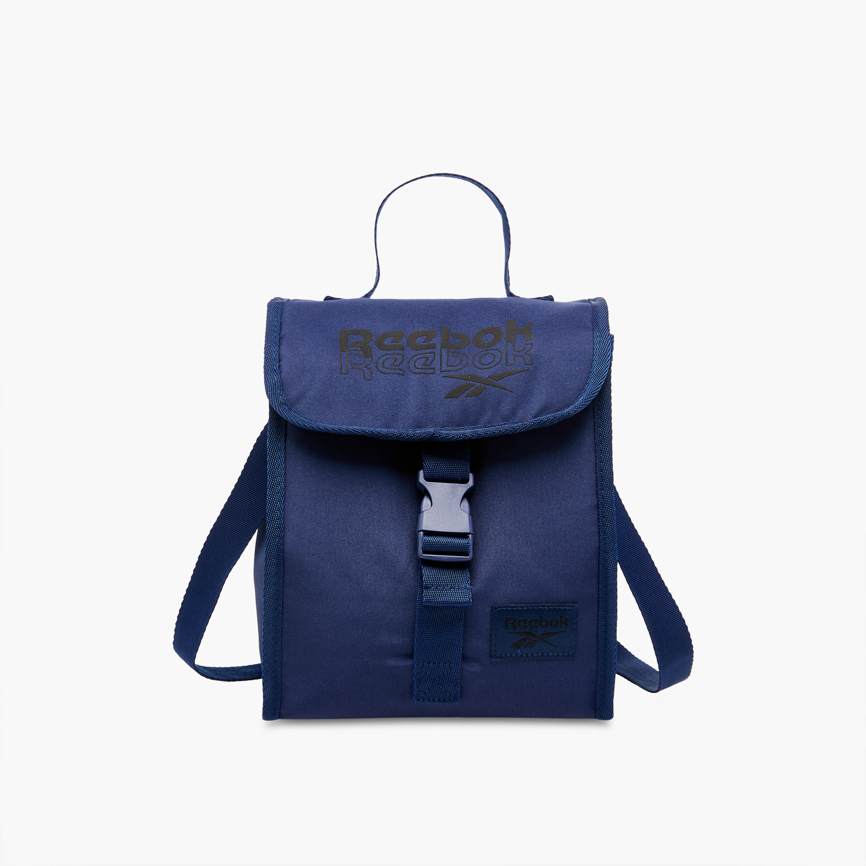 Reebok Melbourne Logo Print Lunch Bag with Buckle Closure-school-lunchessentials-lunchbags-image-1