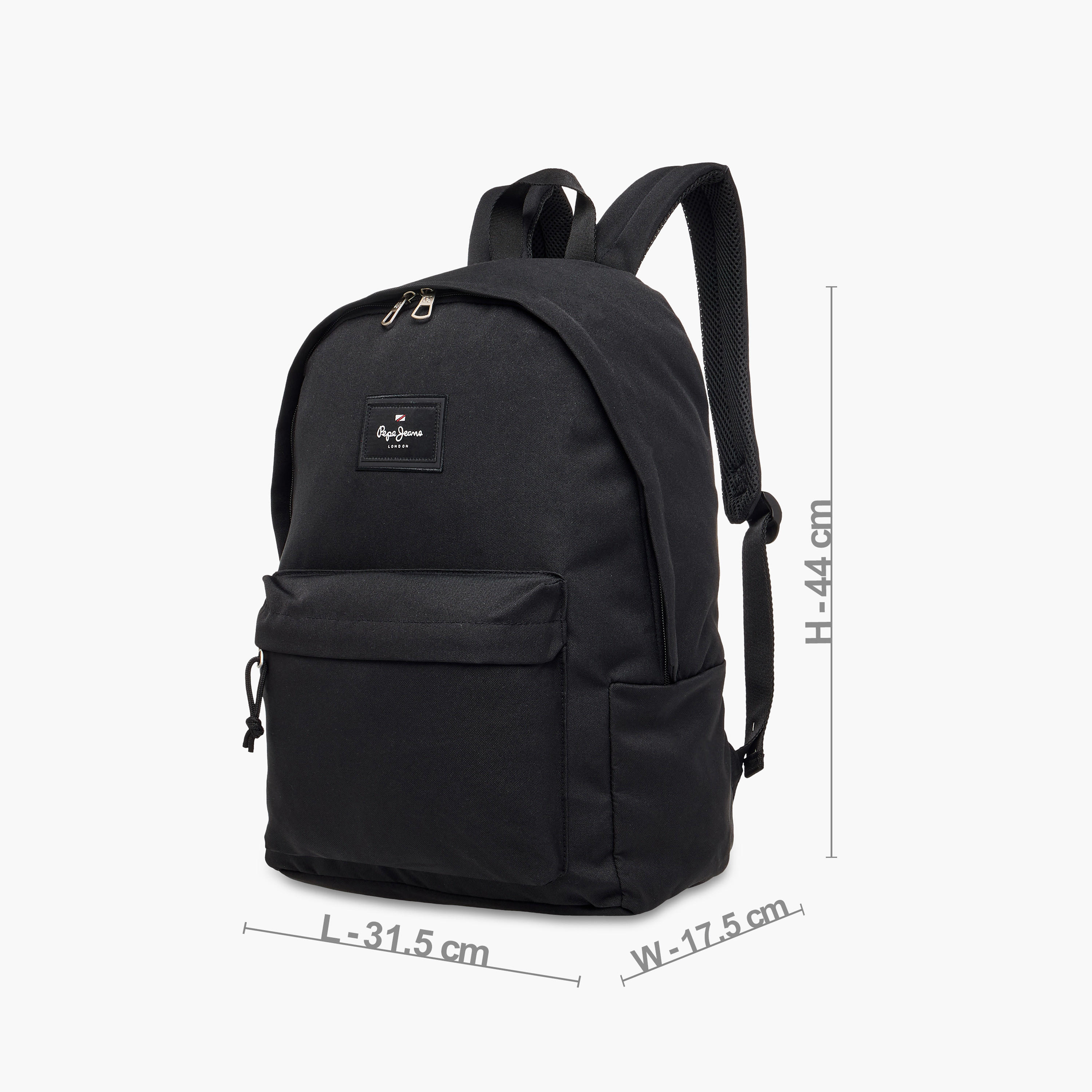 Pepe Jeans Textured Backpack with Adjustable Shoulder Straps - 33x44x21 cms-school-bagsandbackpacks-backpacks-image-4