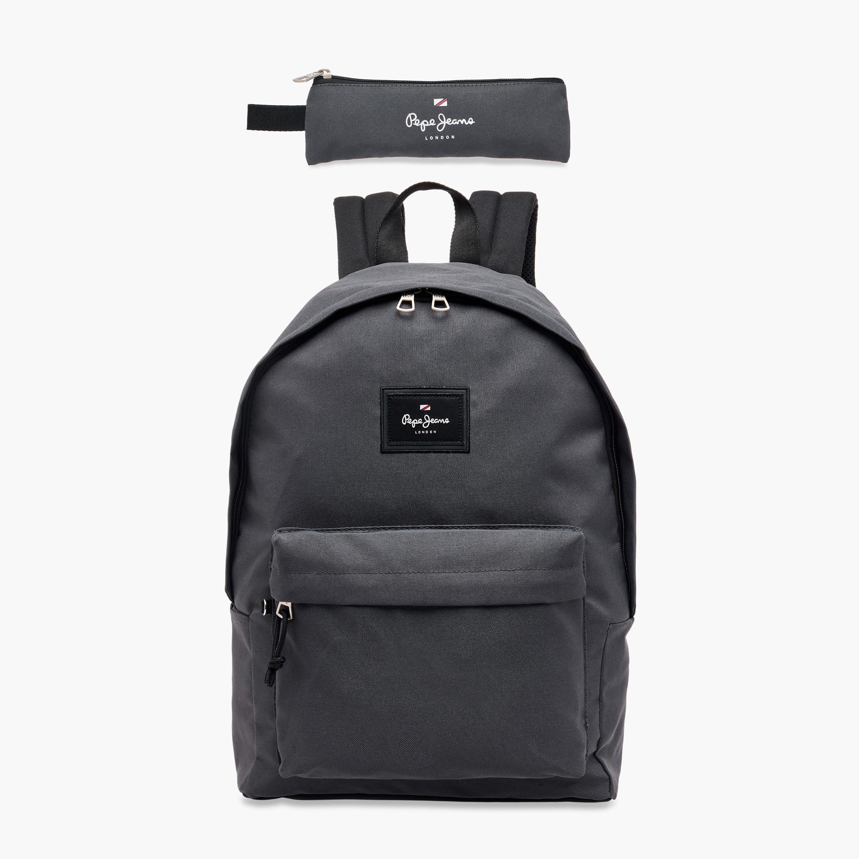 Pepe Jeans Solid Backpack with Adjustable Strap and Pencil Pouch - 33x44x21 cms-school-bagsandbackpacks-sets-image-1