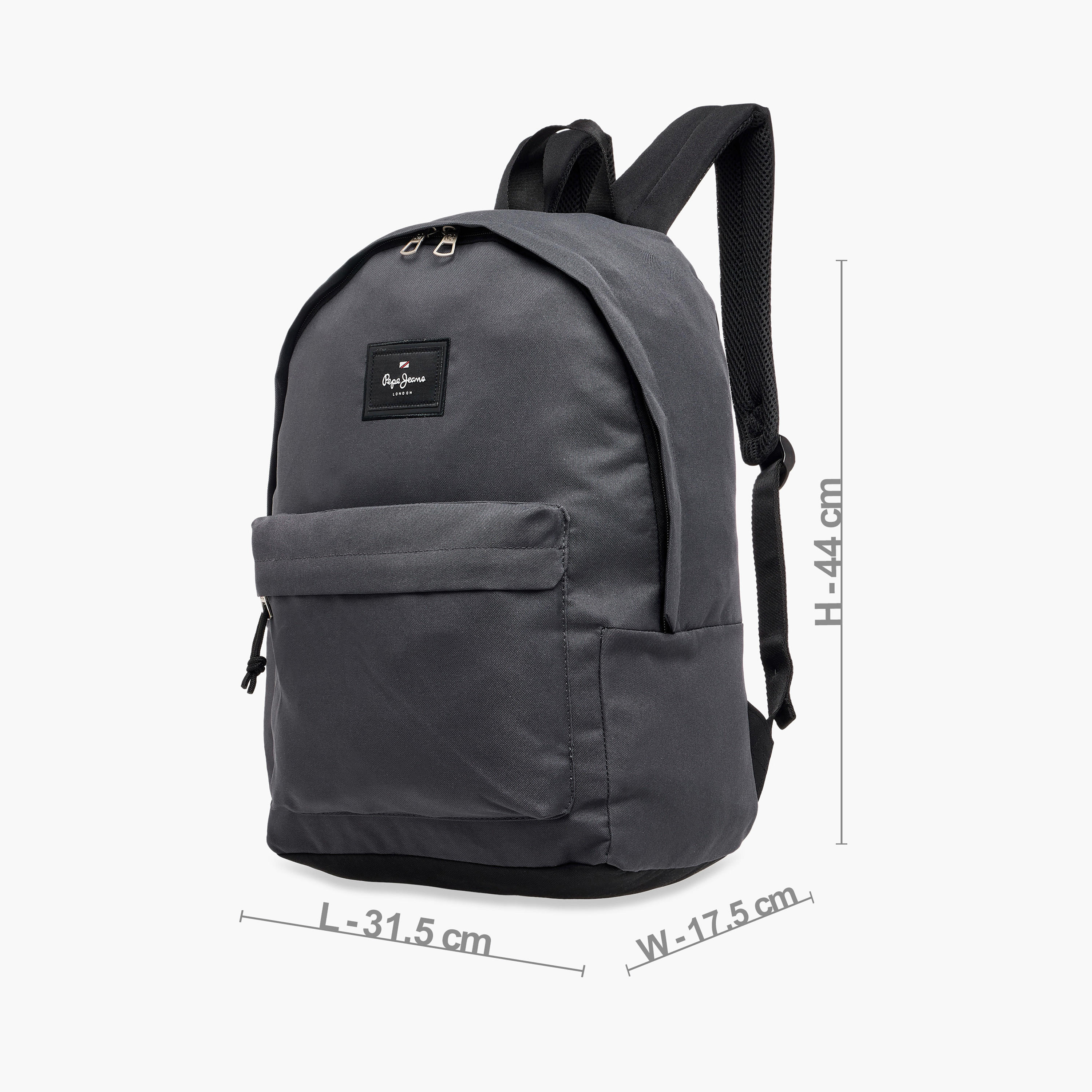 Pepe Jeans Solid Backpack with Adjustable Strap and Pencil Pouch - 33x44x21 cms-school-bagsandbackpacks-sets-image-4