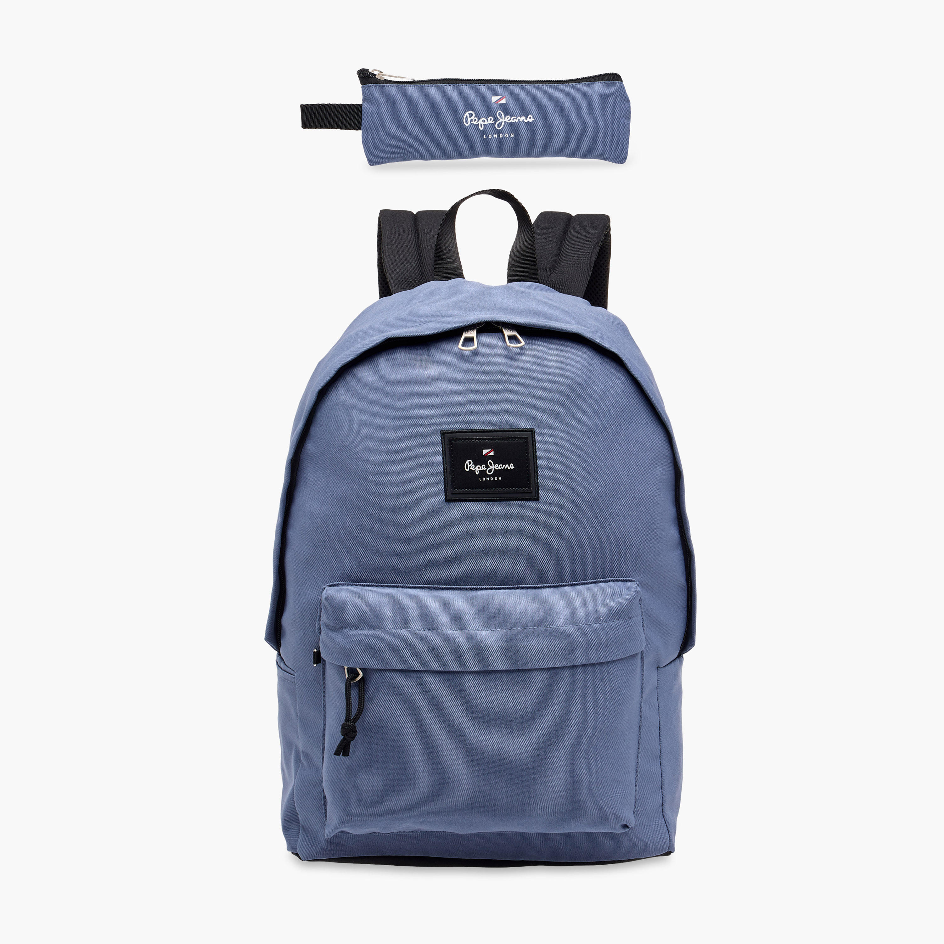 Pepe Jeans Solid 2-Piece School Backpack Set for Boys 8-13 Years with Pencil Pouch -school-bagsandbackpacks-sets-image-1
