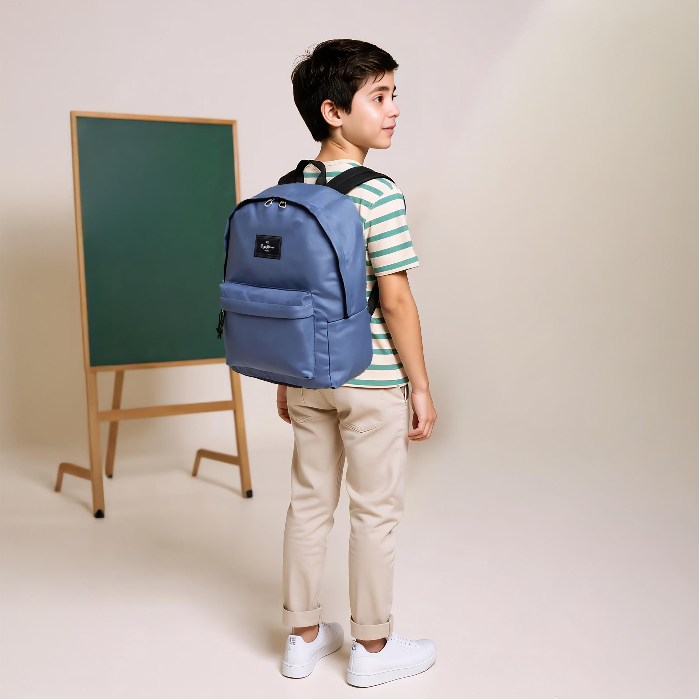 Pepe Jeans Solid 2-Piece School Backpack Set for Boys 8-13 Years with Pencil Pouch -school-bagsandbackpacks-sets-image-3