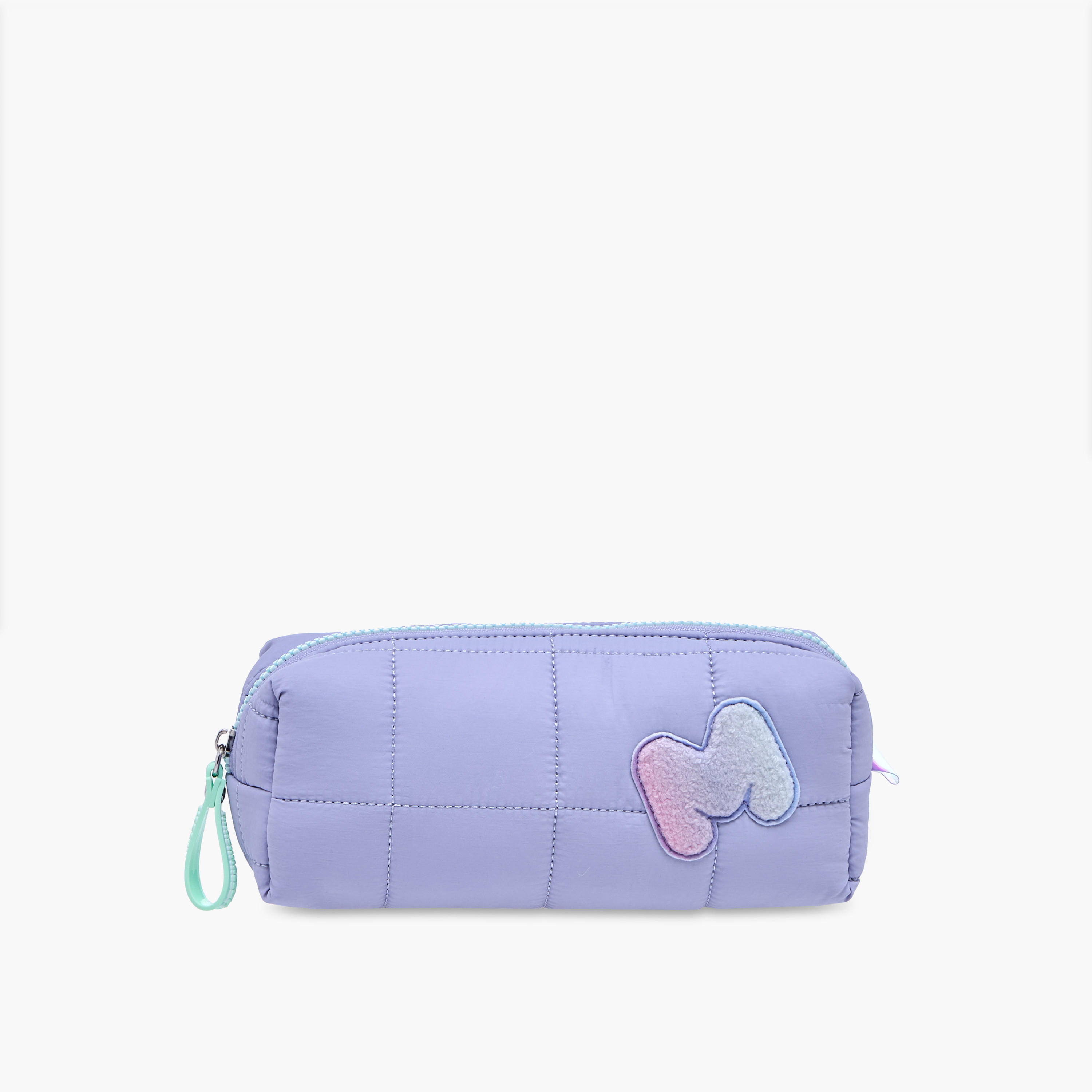 MARSHMALLOW Quilted Pencil Pouch with Zip Closure-school-stationery-pencilcases-image-1