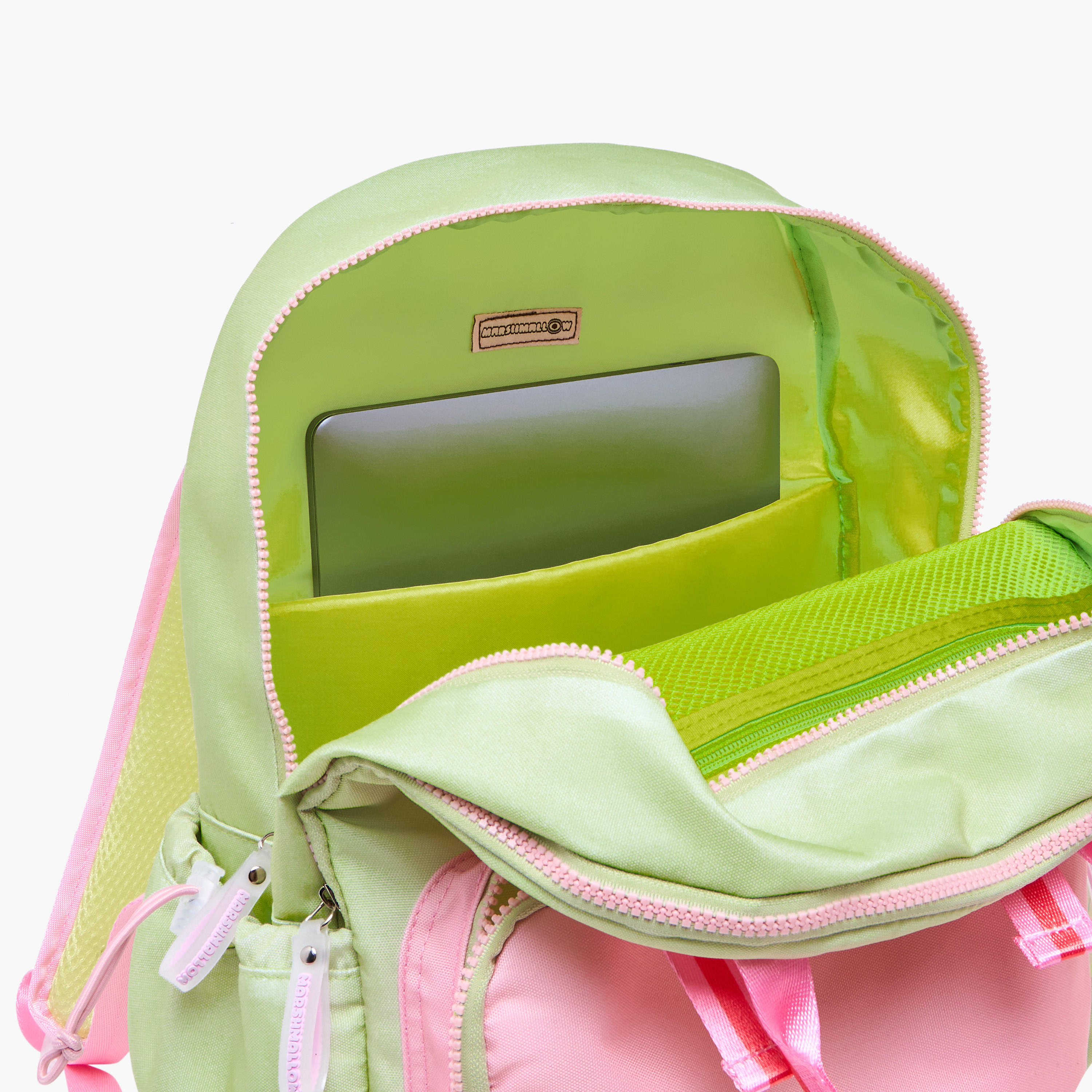 MARSHMALLOW Fresky Slogan Applique Backpack with Adjustable Straps - 33x43x16 cms-school-bagsandbackpacks-backpacks-image-12