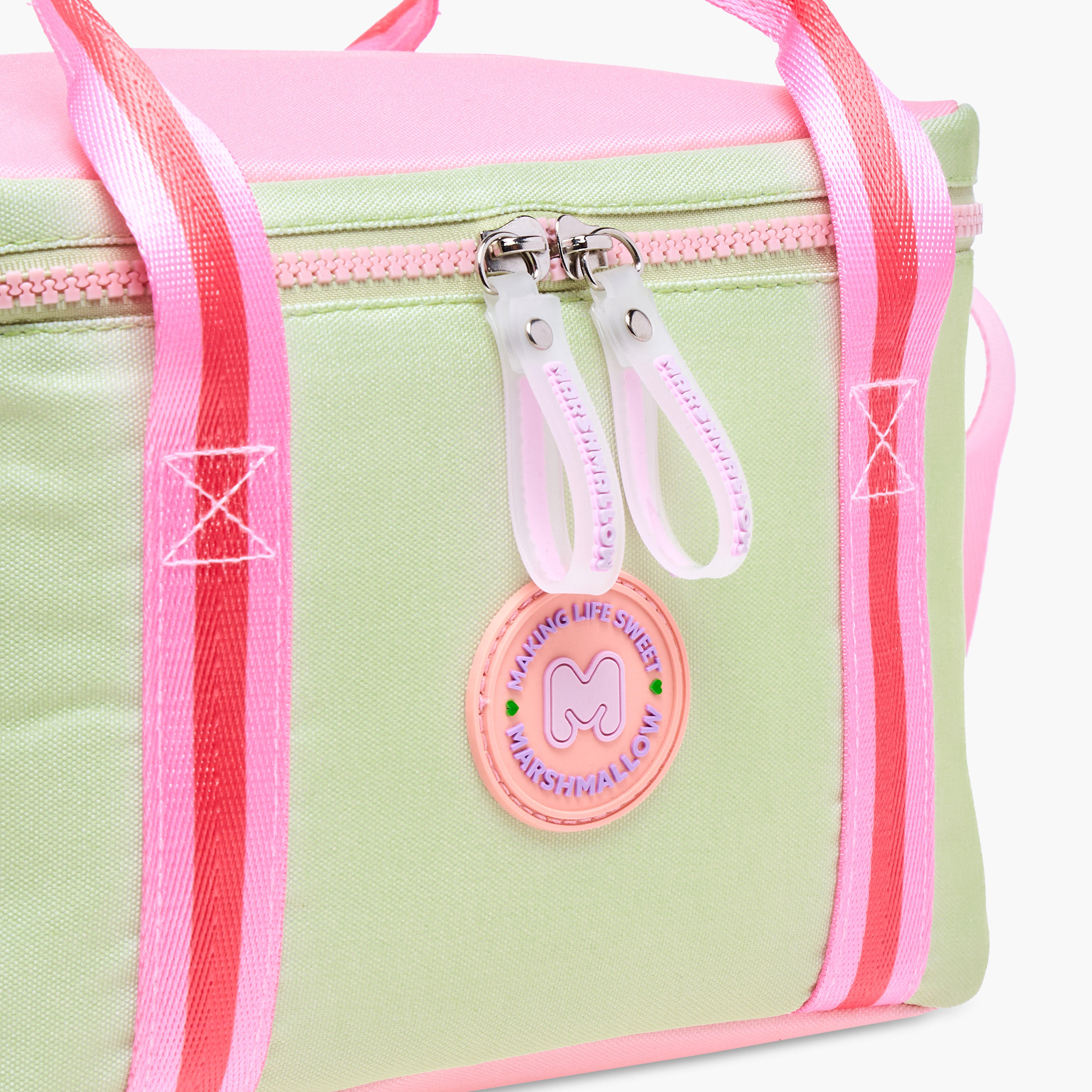 MARSHMALLOW Fresky Slogan Applique Lunch Bag with Zip Closure-school-lunchessentials-lunchbags-image-5