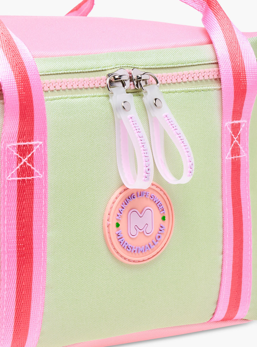 MARSHMALLOW Fresky Slogan Applique Lunch Bag with Zip Closure-school-lunchessentials-lunchbags-image-5