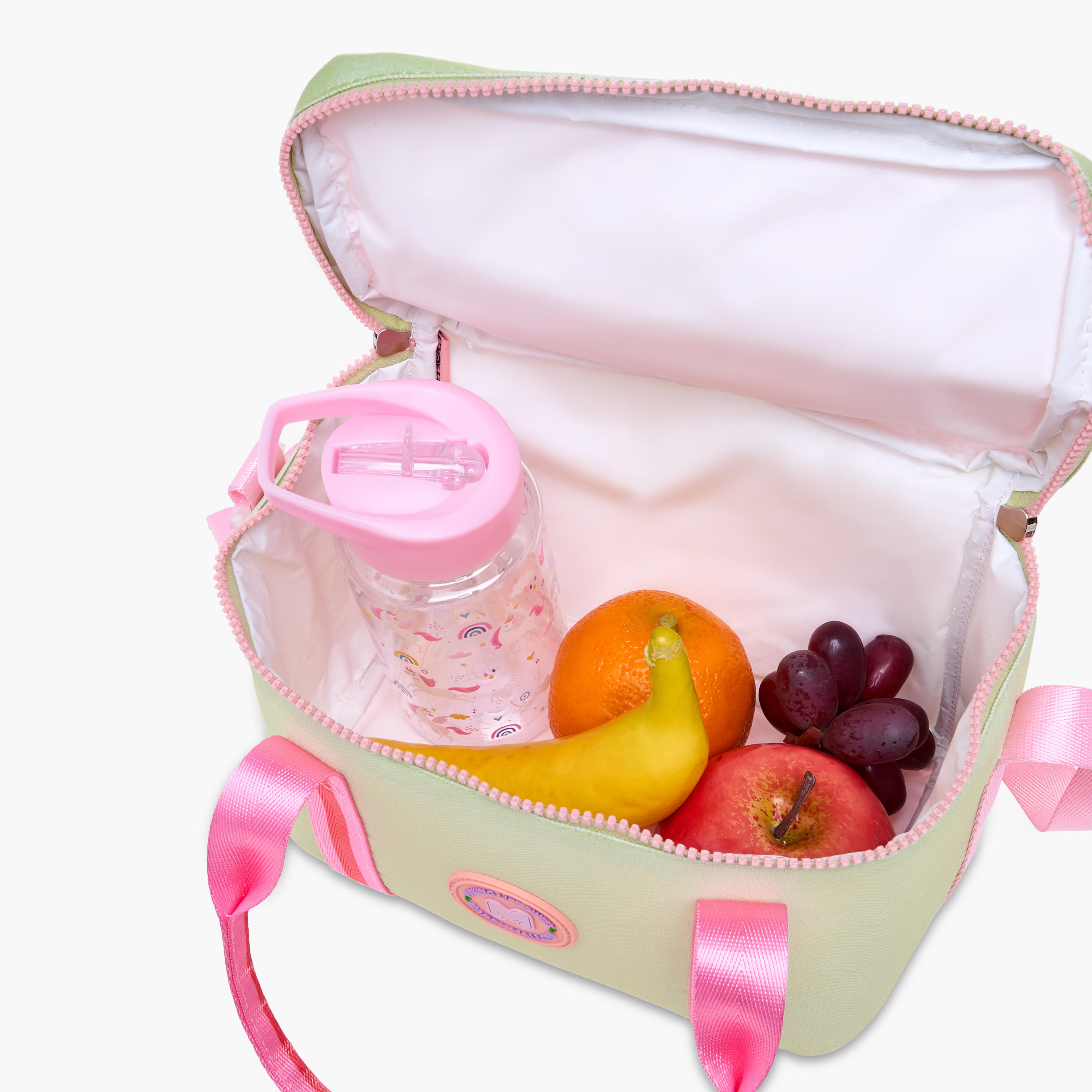 MARSHMALLOW Fresky Slogan Applique Lunch Bag with Zip Closure-school-lunchessentials-lunchbags-image-7