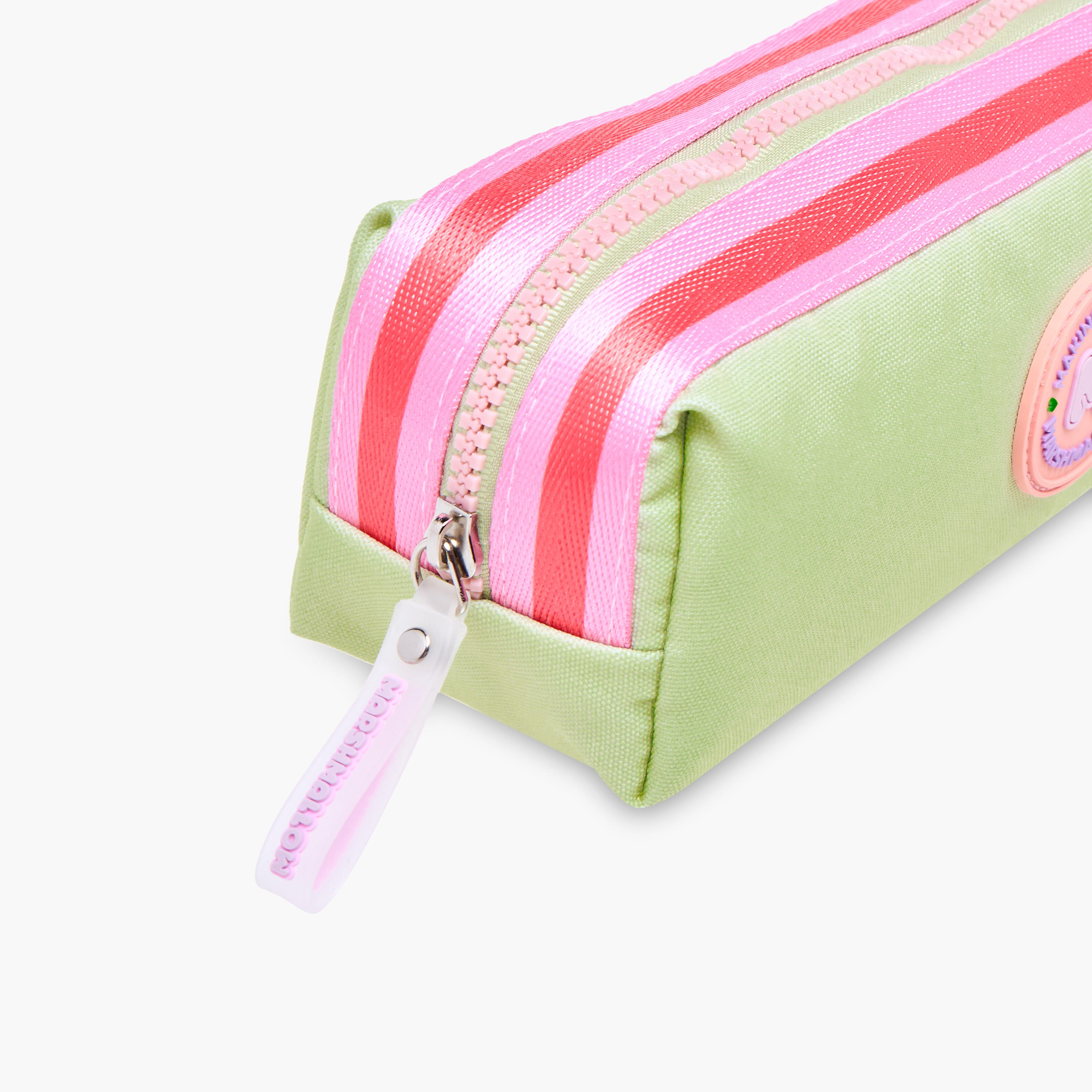 MARSHMALLOW Fresky Slogan Applique Pencil Pouch with Zip Closure-school-stationery-pencilcases-image-3