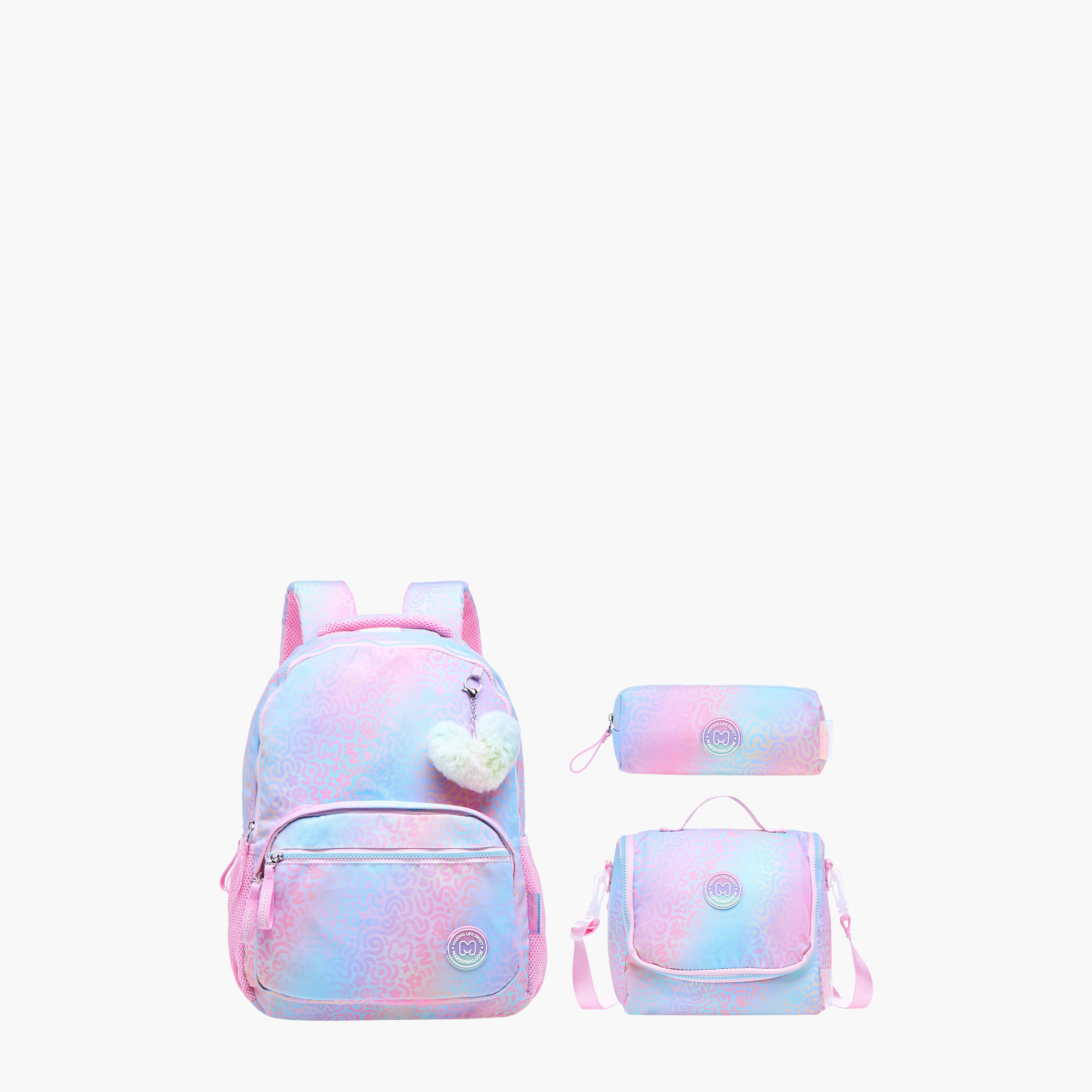 شنطة ظهر بحمالات قابلة للتعديل وسحاب إغلاق وطبعات آيريس من مارشيملو - 33x43x16 سم-school-bagsandbackpacks-backpacks-image-12