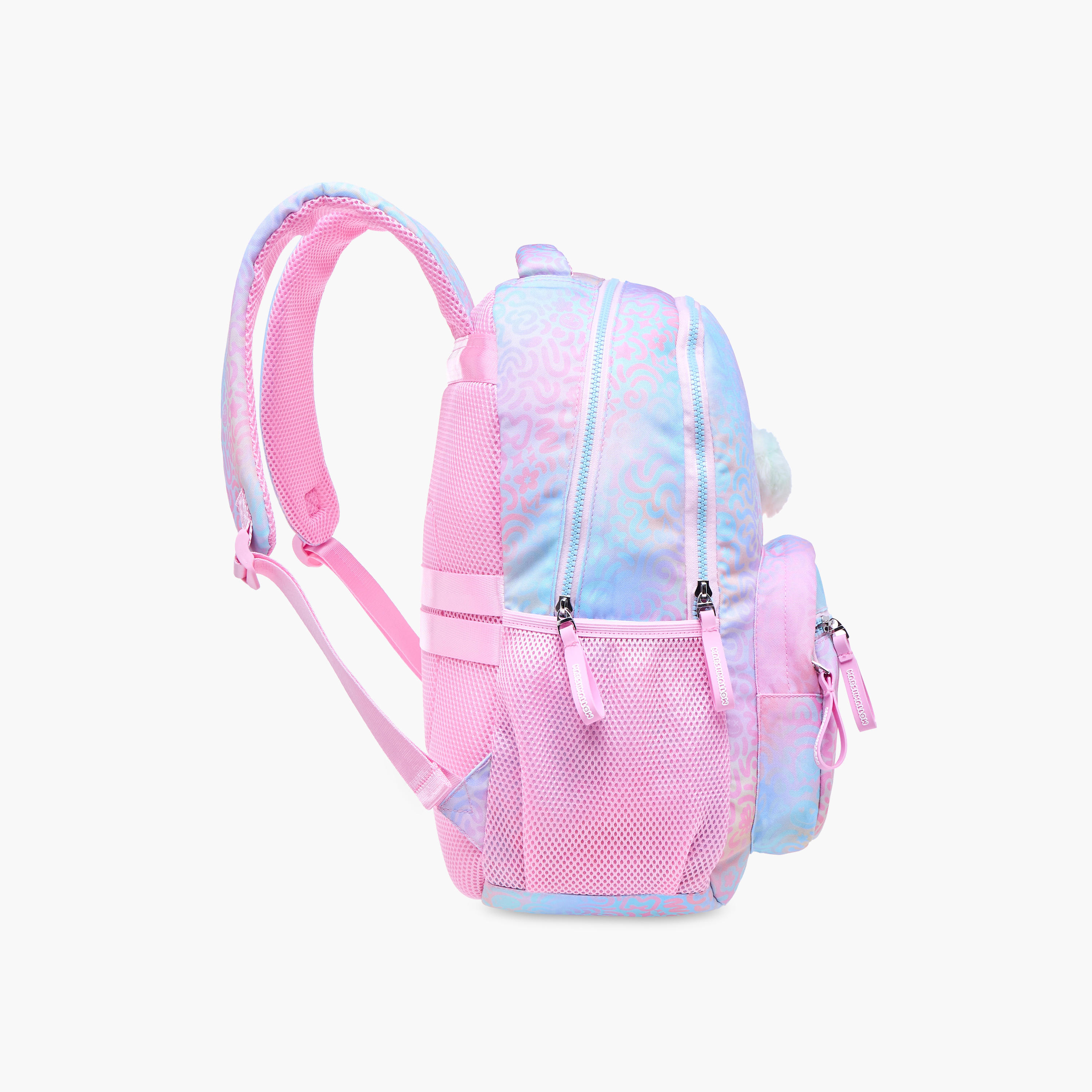 شنطة ظهر بحمالات قابلة للتعديل وسحاب إغلاق وطبعات آيريس من مارشيملو - 33x43x16 سم-school-bagsandbackpacks-backpacks-image-5