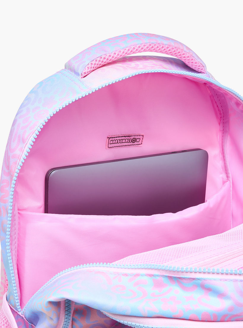 شنطة ظهر بحمالات قابلة للتعديل وسحاب إغلاق وطبعات آيريس من مارشيملو - 33x43x16 سم-school-bagsandbackpacks-backpacks-image-11
