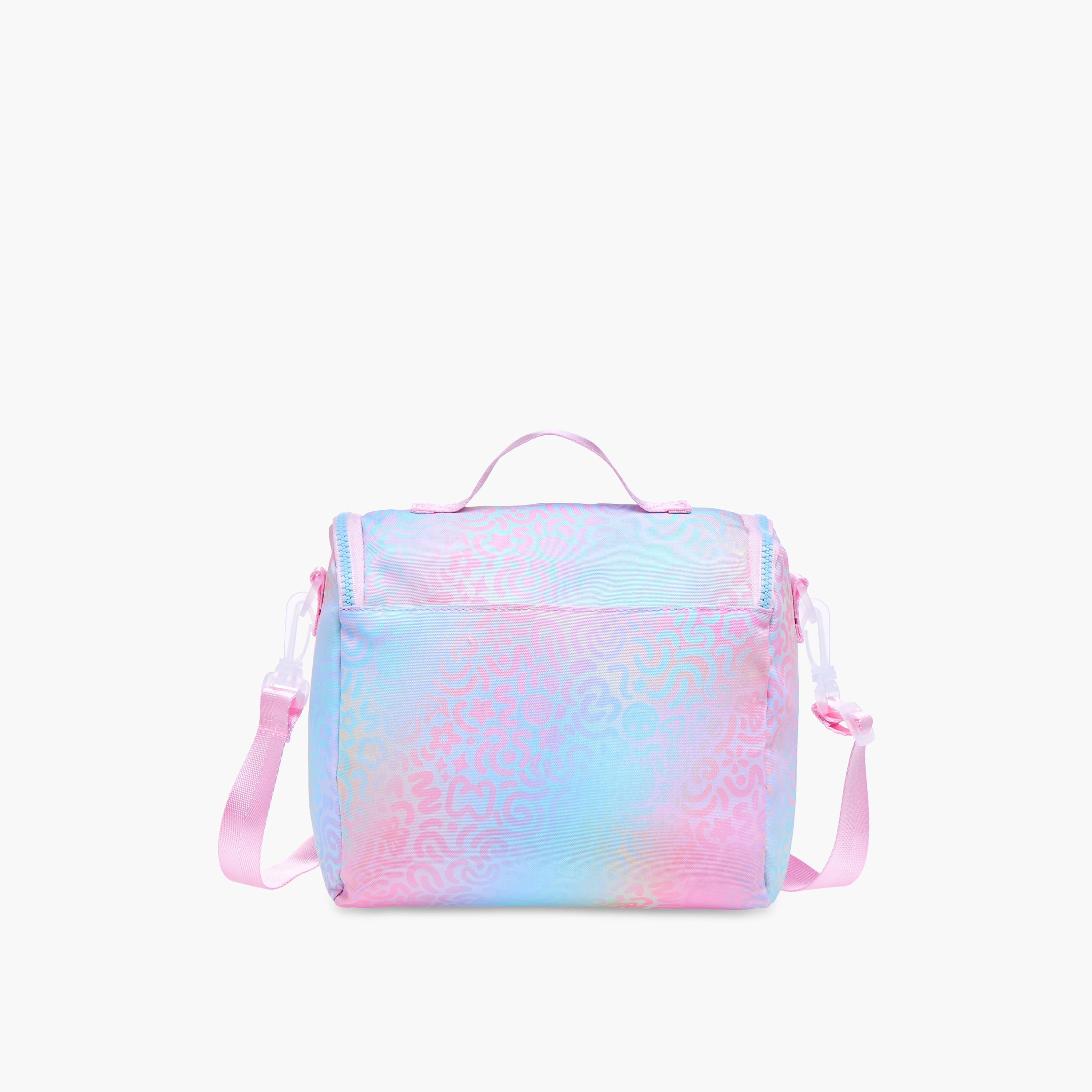 MARSHMALLOW Iris Slogan Applique Lunch Bag with Zip Closure-school-lunchessentials-lunchbags-image-3