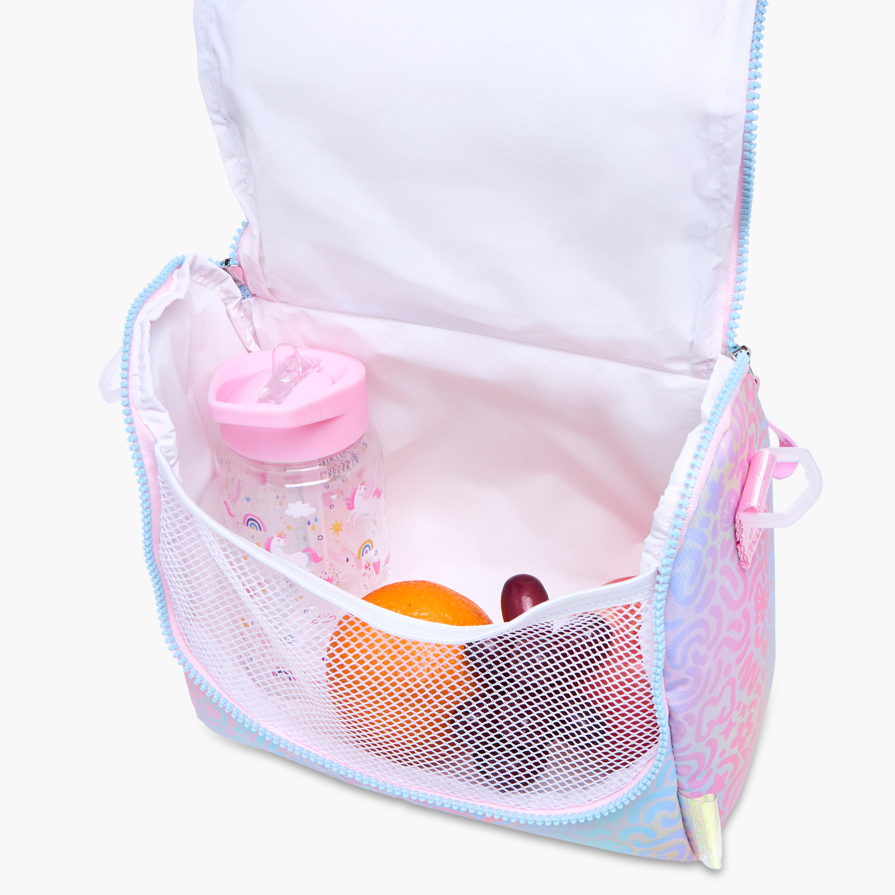 MARSHMALLOW Iris Slogan Applique Lunch Bag with Zip Closure-school-lunchessentials-lunchbags-image-7