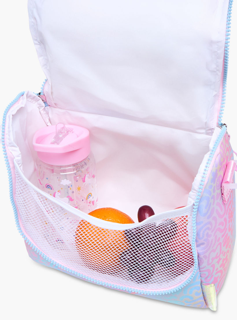 MARSHMALLOW Iris Slogan Applique Lunch Bag with Zip Closure-school-lunchessentials-lunchbags-image-7