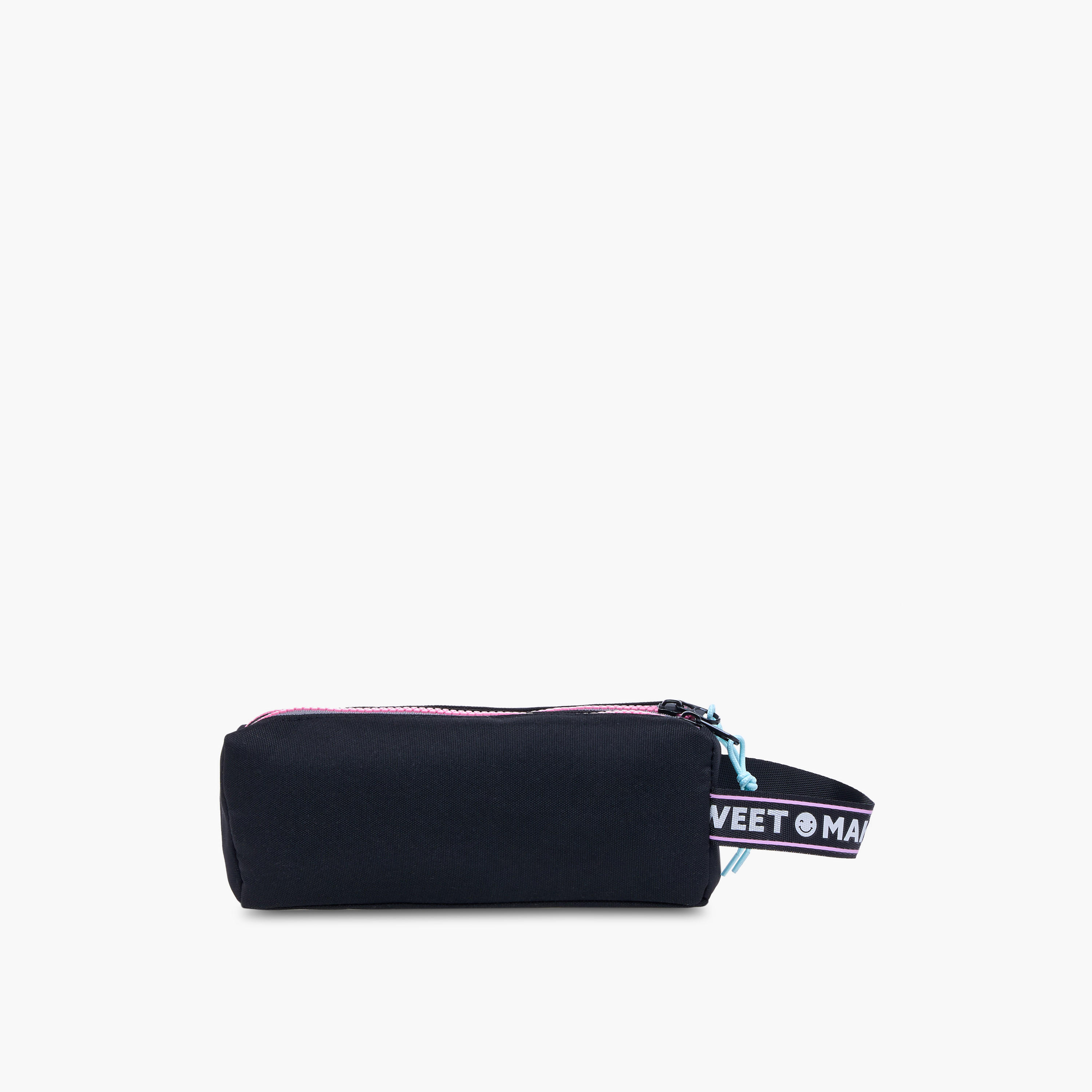 MARSHMALLOW Stellar Slogan Applique 2-Compartment Pencil Pouch with Zip Closure-school-stationery-pencilcases-image-4