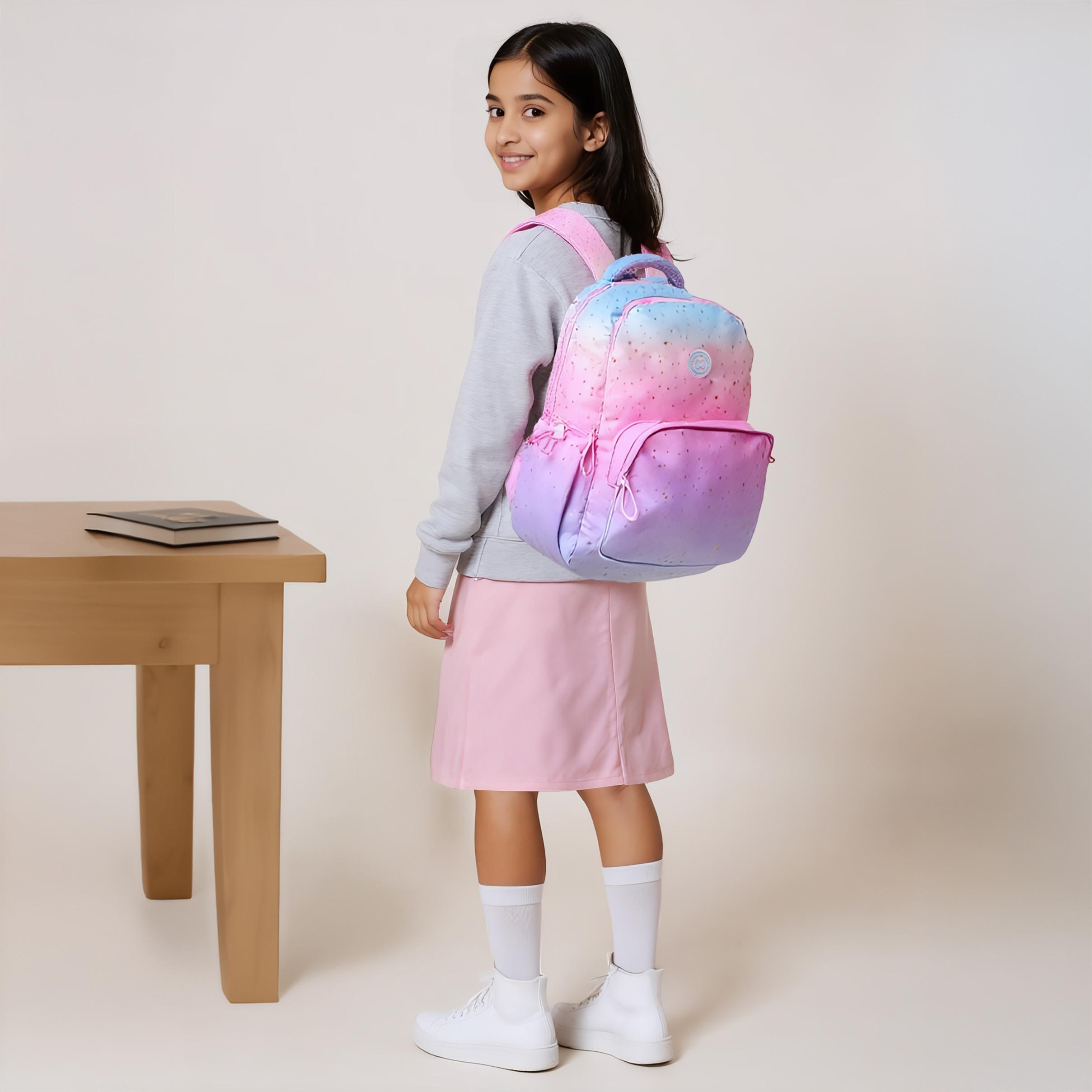 شنطة ظهر متدرجة مع حمّالات كتف قابلة للتعديل من مارشميلو - 33×43×16 سم-school-bagsandbackpacks-backpacks-image-2