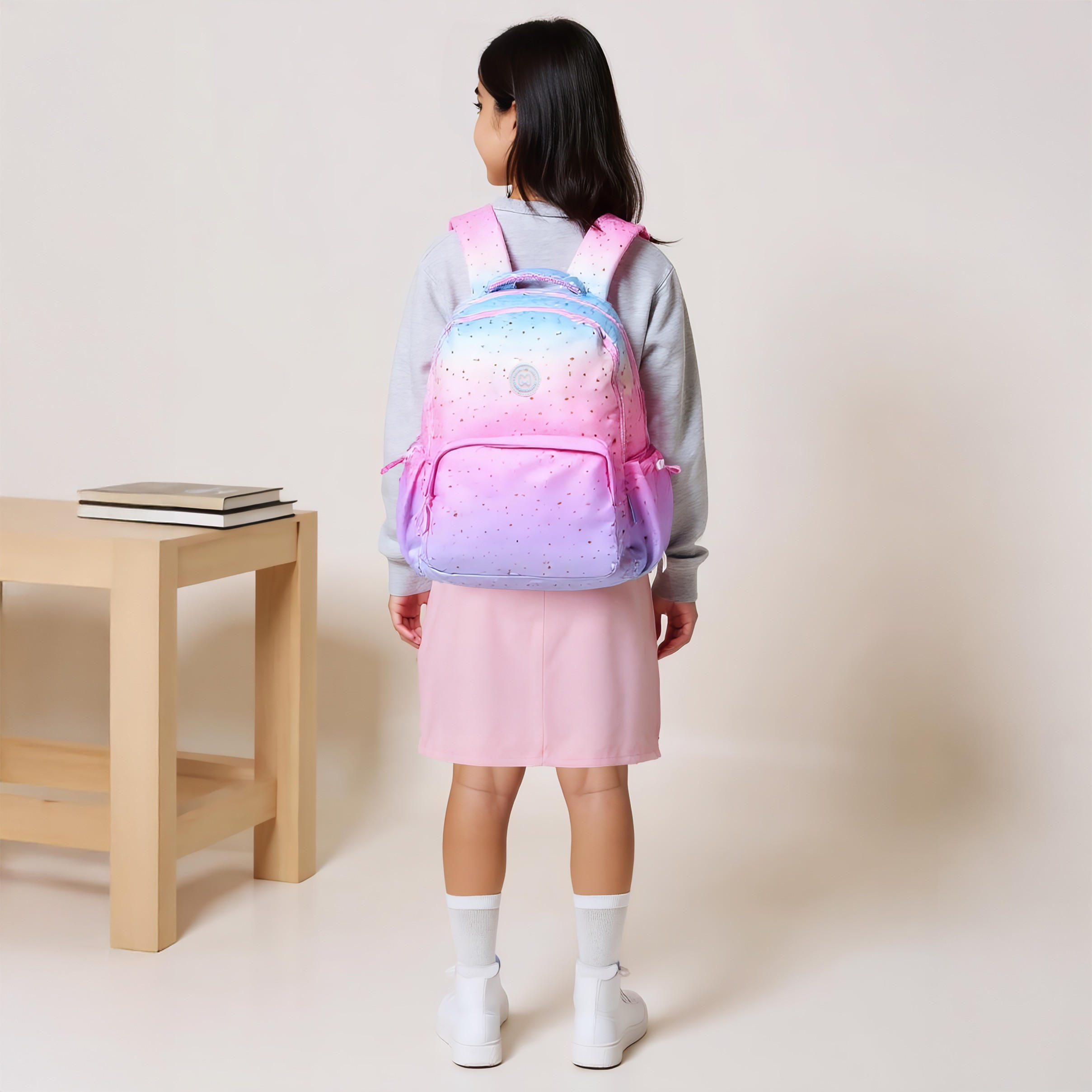 شنطة ظهر متدرجة مع حمّالات كتف قابلة للتعديل من مارشميلو - 33×43×16 سم-school-bagsandbackpacks-backpacks-image-3