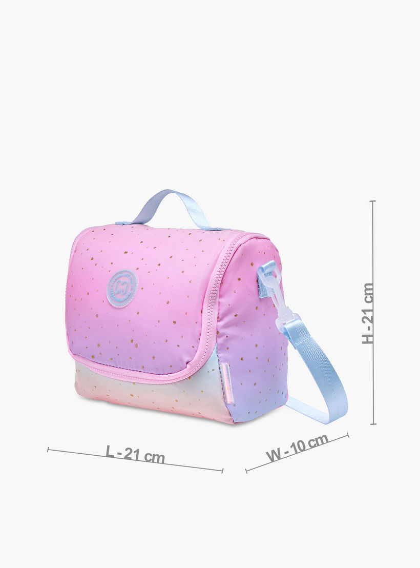 MARSHMALLOW Ombre Lunch Bag with Strap and Zip Closure-school-lunchessentials-lunchbags-image-2
