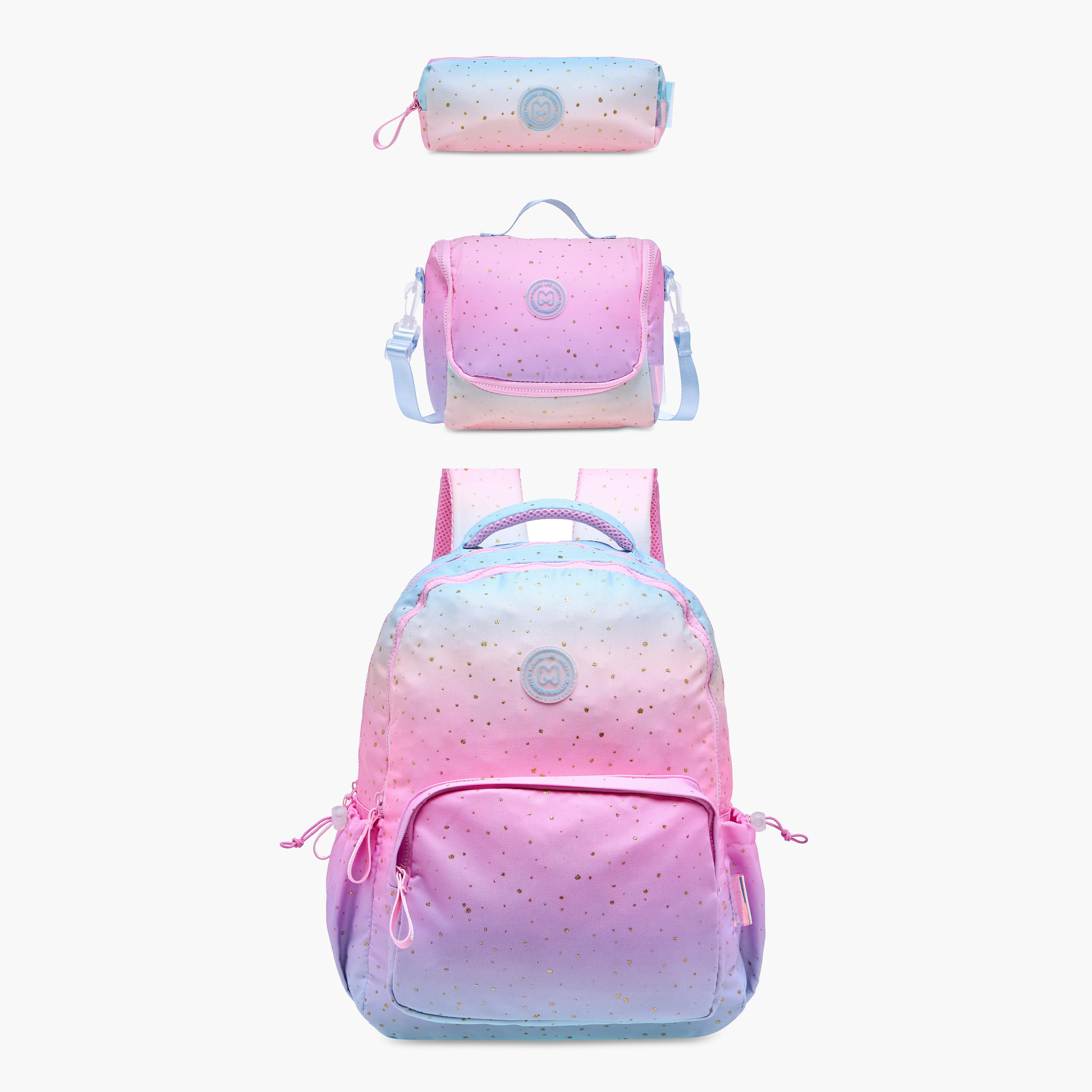 MARSHMALLOW Ombre Lunch Bag with Strap and Zip Closure-school-lunchessentials-lunchbags-image-8