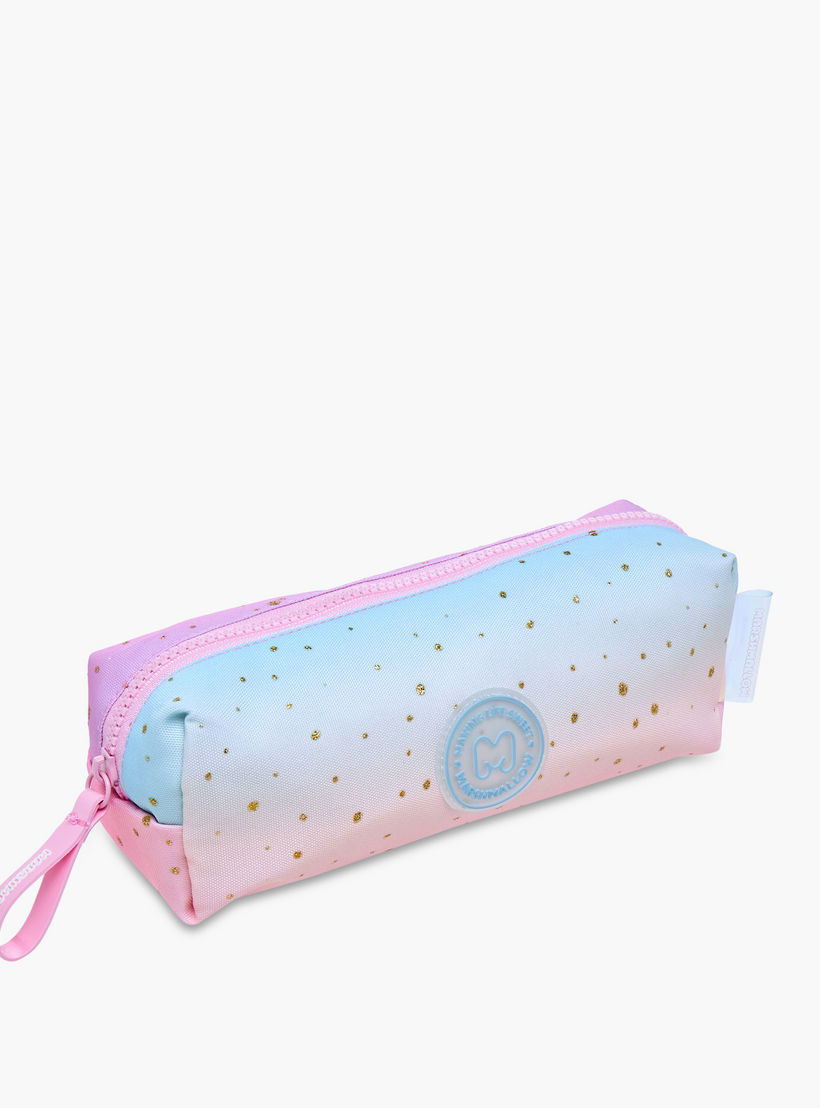 مقلمة بسحاب إغلاق ولون متدرج من مارشميلو-school-stationery-pencilcases-image-2