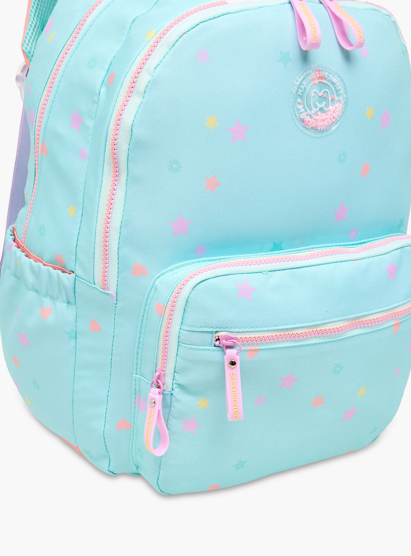 MARSHMALLOW All-Over Star Print Backpack with Adjustable Straps and Zip Closure - 33x43x16 cms-school-bagsandbackpacks-backpacks-image-10