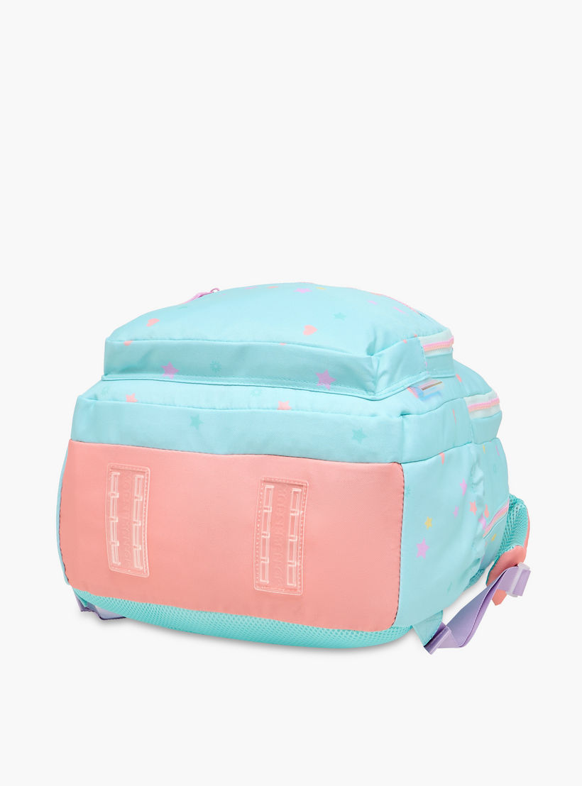 MARSHMALLOW All-Over Star Print Backpack with Adjustable Straps and Zip Closure - 33x43x16 cms-school-bagsandbackpacks-backpacks-image-11