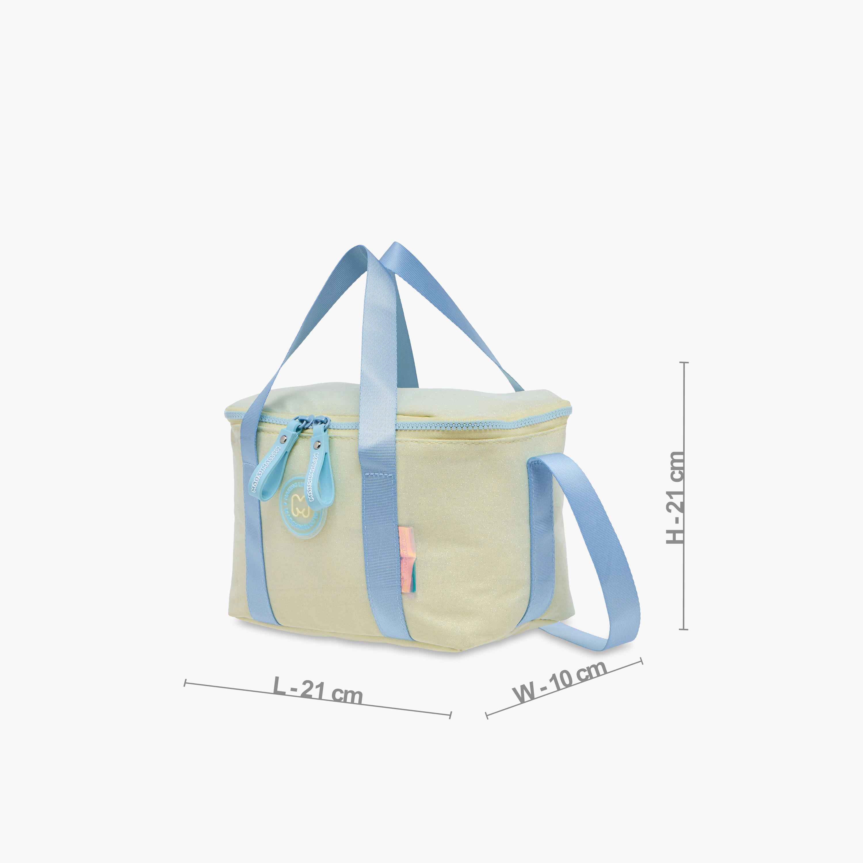 MARSHMALLOW Tiara Applique Detail Lunch Bag with Zip Closure-school-lunchessentials-lunchbags-image-2
