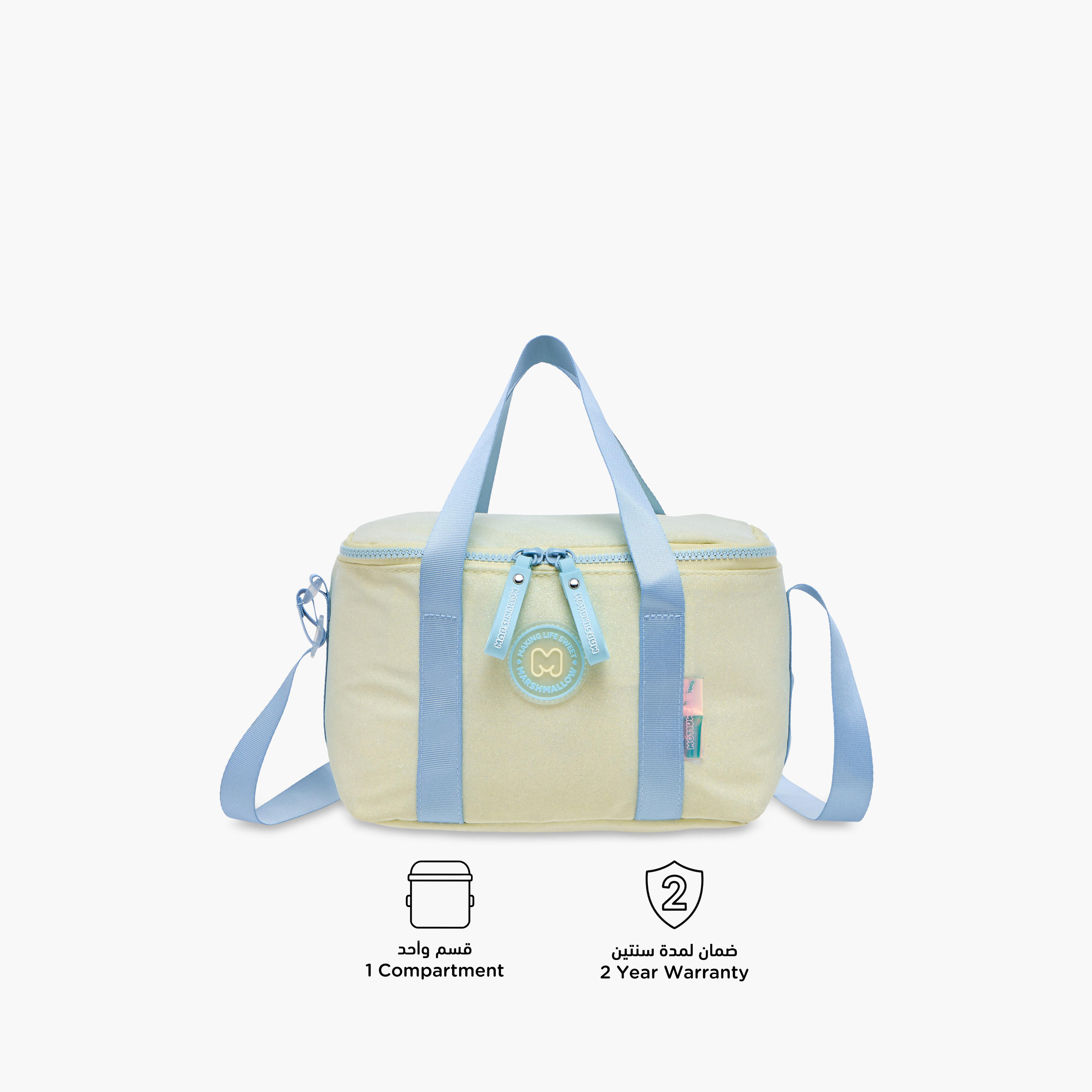 MARSHMALLOW Tiara Applique Detail Lunch Bag with Zip Closure-school-lunchessentials-lunchbags-image-4