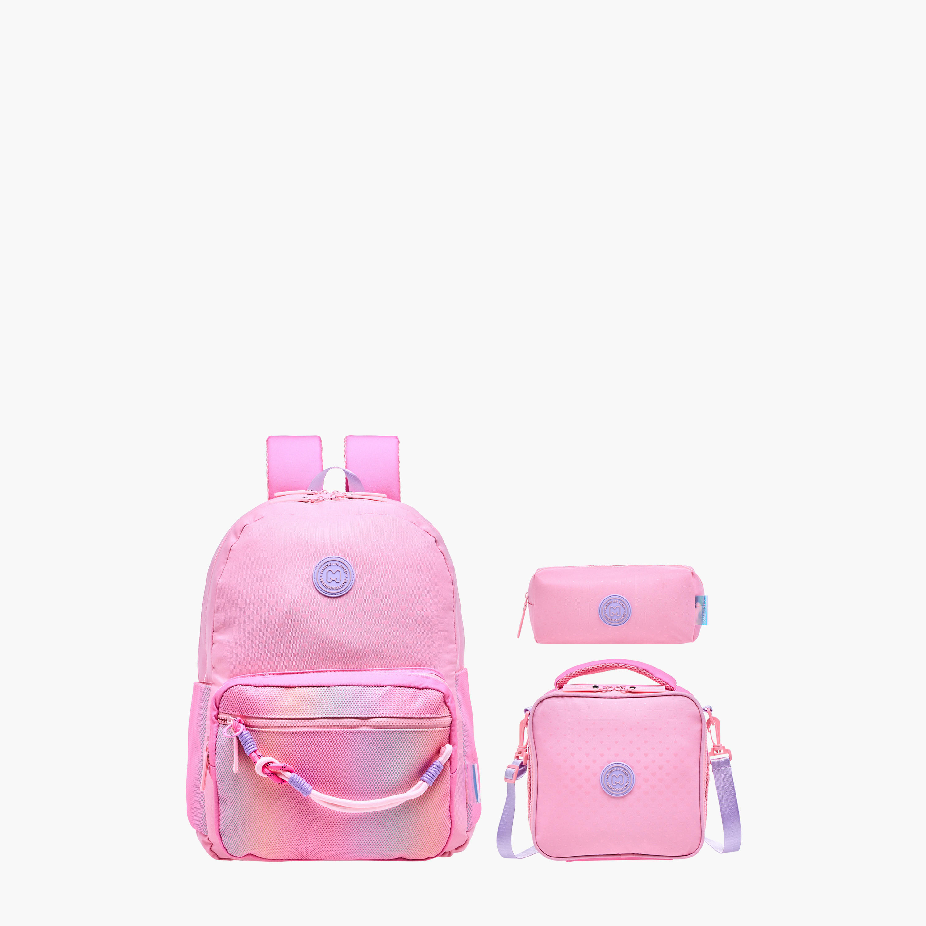 MARSHMALLOW Ombre Backpack with Adjustable Shoulder Straps and Zip Closure - 33x43x16 cm-school-bagsandbackpacks-backpacks-image-12